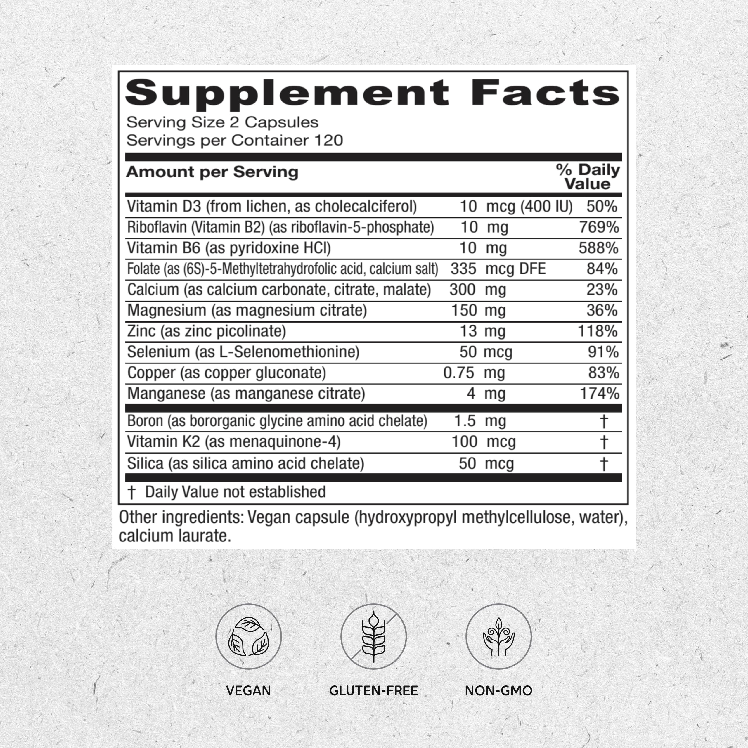 Vitanica OsteoBlend – Bone Support for Vegans | 240 Capsules - Image 9