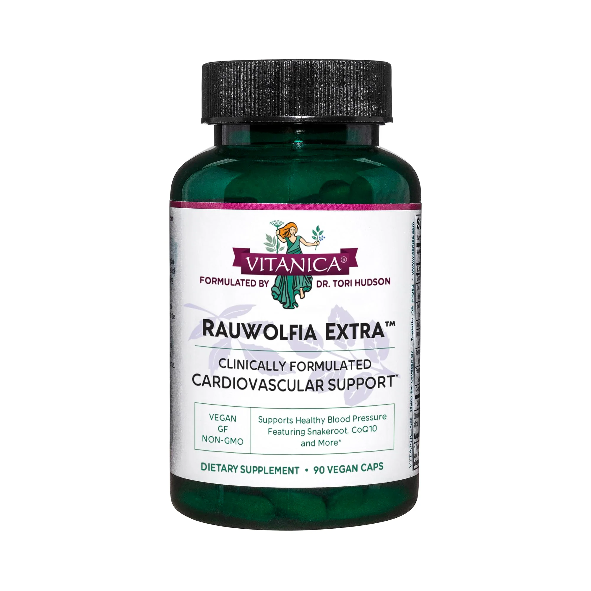 Vitanica Rauwolfia Extra - Heart Health Supplement with Magnesium, CoQ10 & Snakeroot (90 Vegan Caps) - Image 8