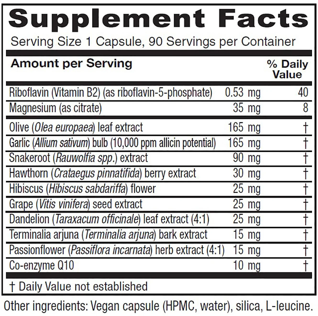 Vitanica Rauwolfia Extra - Heart Health Supplement with Magnesium, CoQ10 & Snakeroot (90 Vegan Caps) - Image 9
