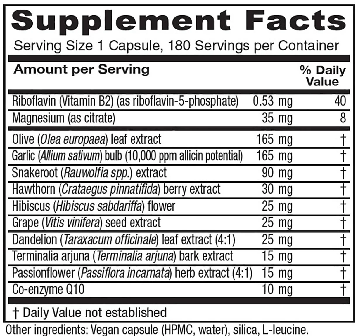 Vitanica Rauwolfia Extra - Heart Health Support with CoQ10 & Magnesium | 180 Vegan Caps - Image 3