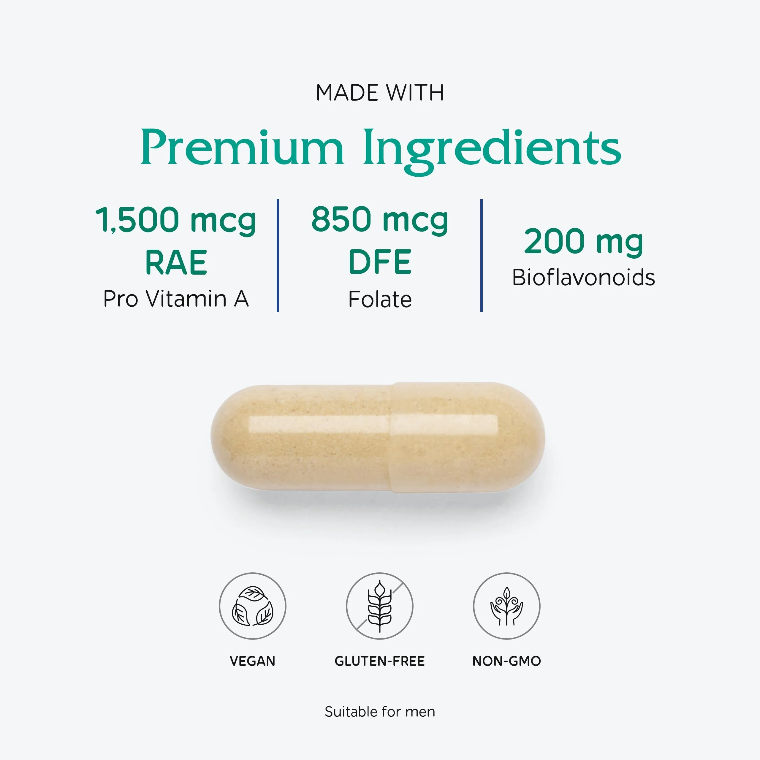Vitanica Women's Symmetry - High Potency Daily Multivitamin, 180 Capsules, Vegan - Image 4