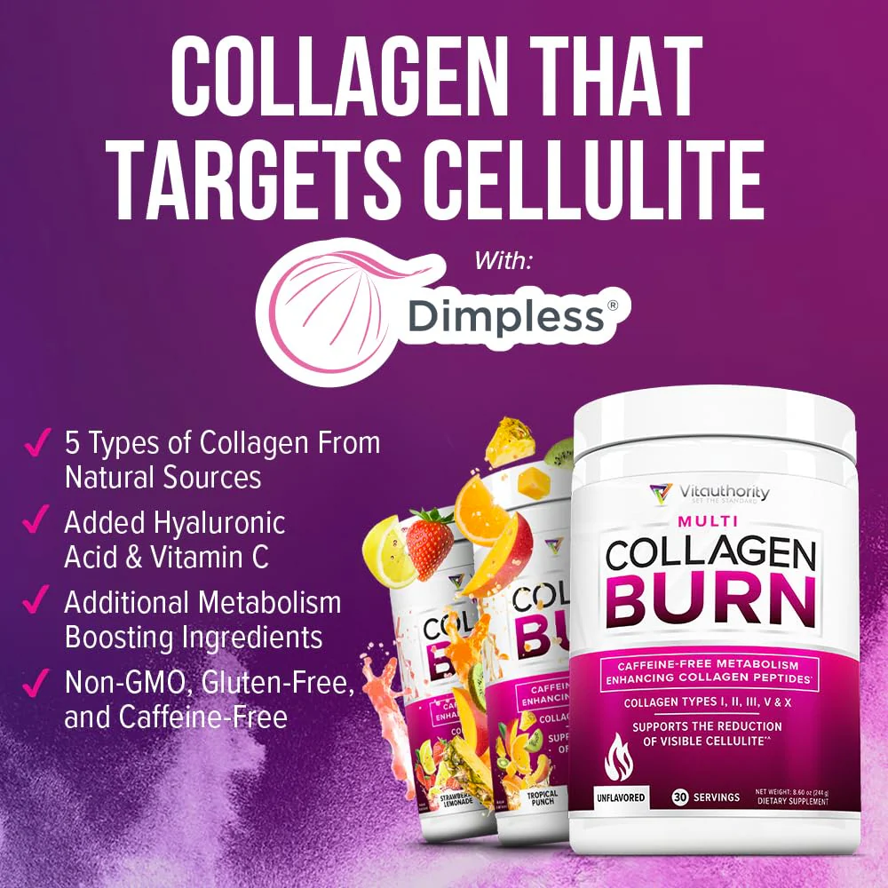 Vitauthority Collagen Peptides Powder – Chocolate, 25 Servings | Hair Skin Nails - Image 5