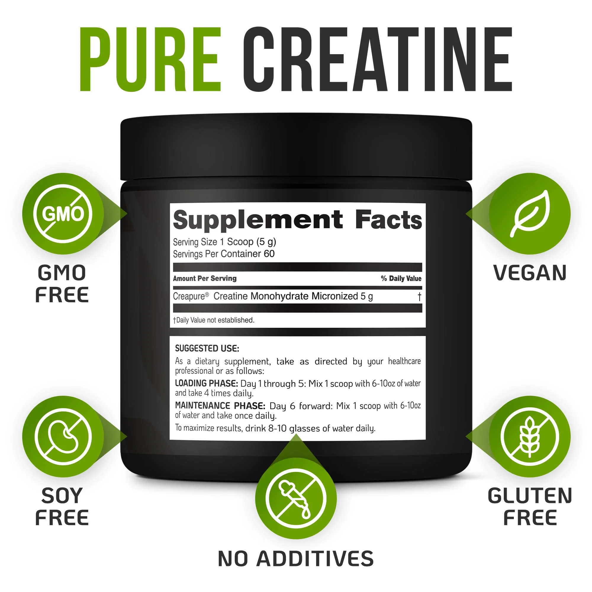 VITRUALS Creapure Creatine Monohydrate Powder – Ultra-Pure German Creatine (1000g), 100% Made in Germany - Image 7