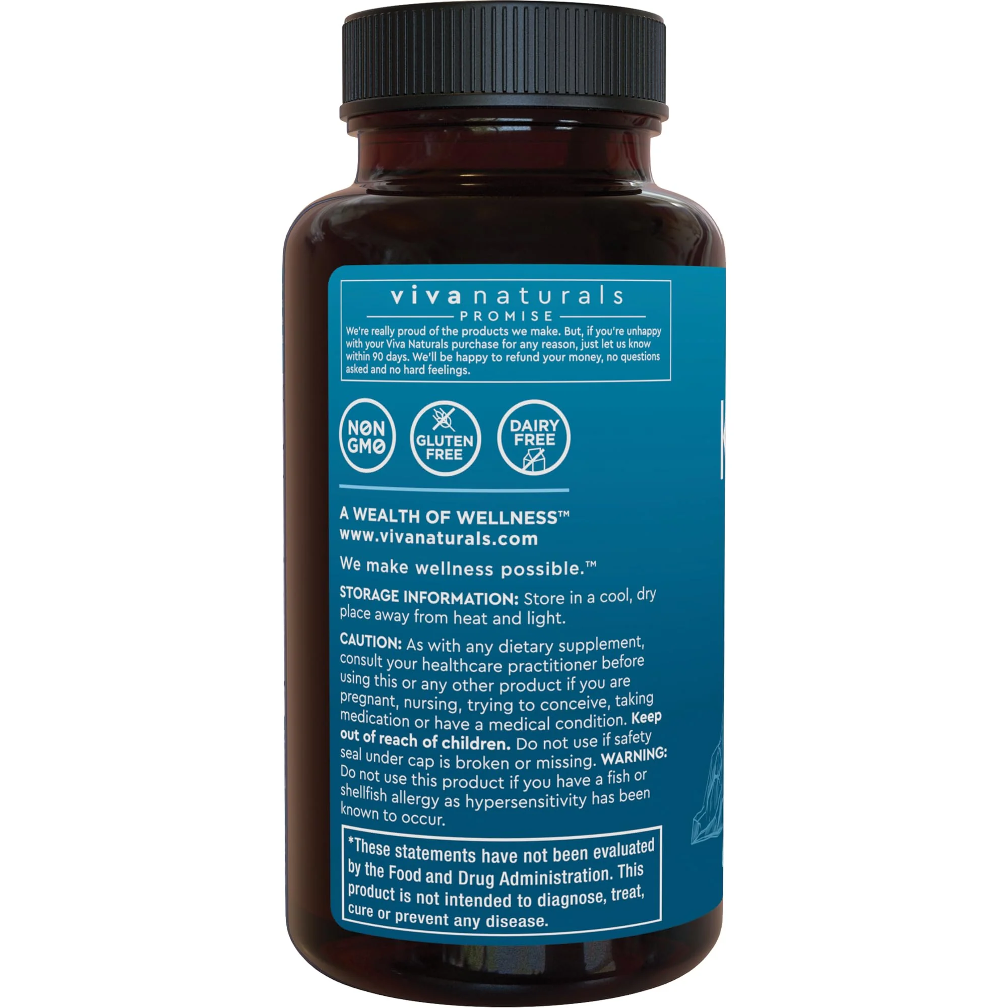 Viva Naturals Antarctic Krill Oil 1250 mg — EPA/DHA + Astaxanthin | Joint & Brain Support | No Fishy Aftertaste | Pack of 6 - Image 8