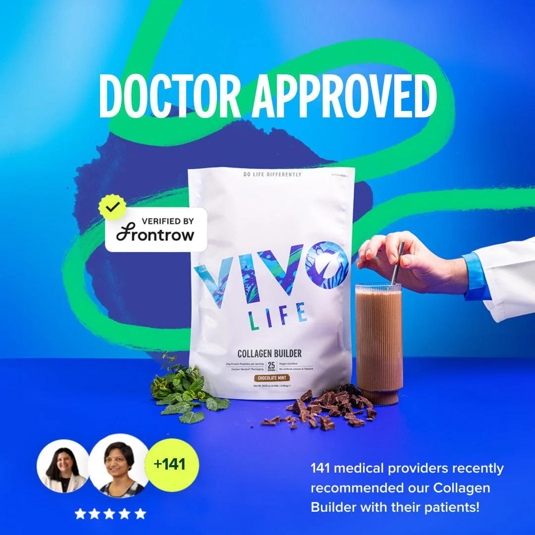Vivo Life Plant Protein Collagen Builder – Vegan, 25g, Chocolate Mint - Image 5