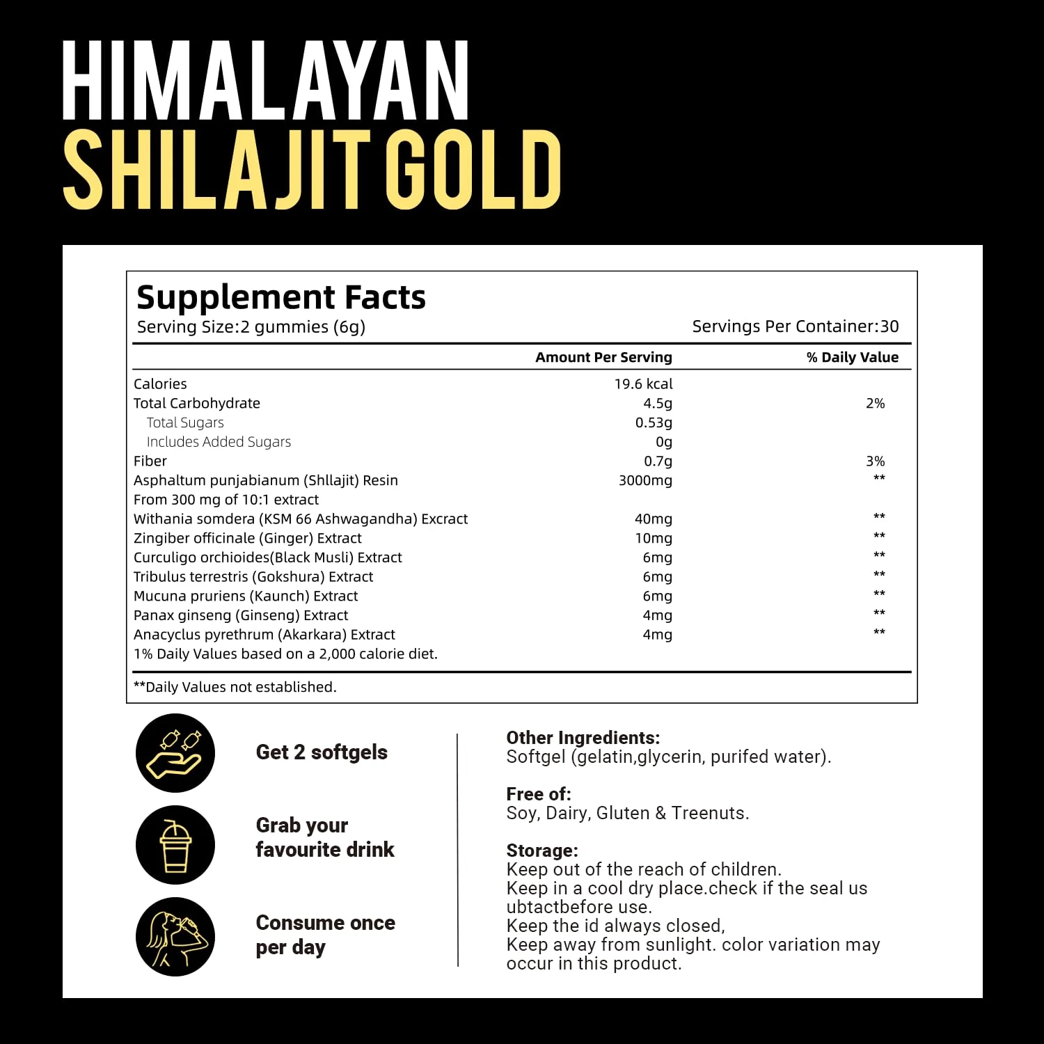 VivoNu Himalayan Shilajit Gummies: Ashwagandha & Gokshura | Organic, Non-GMO - Image 6