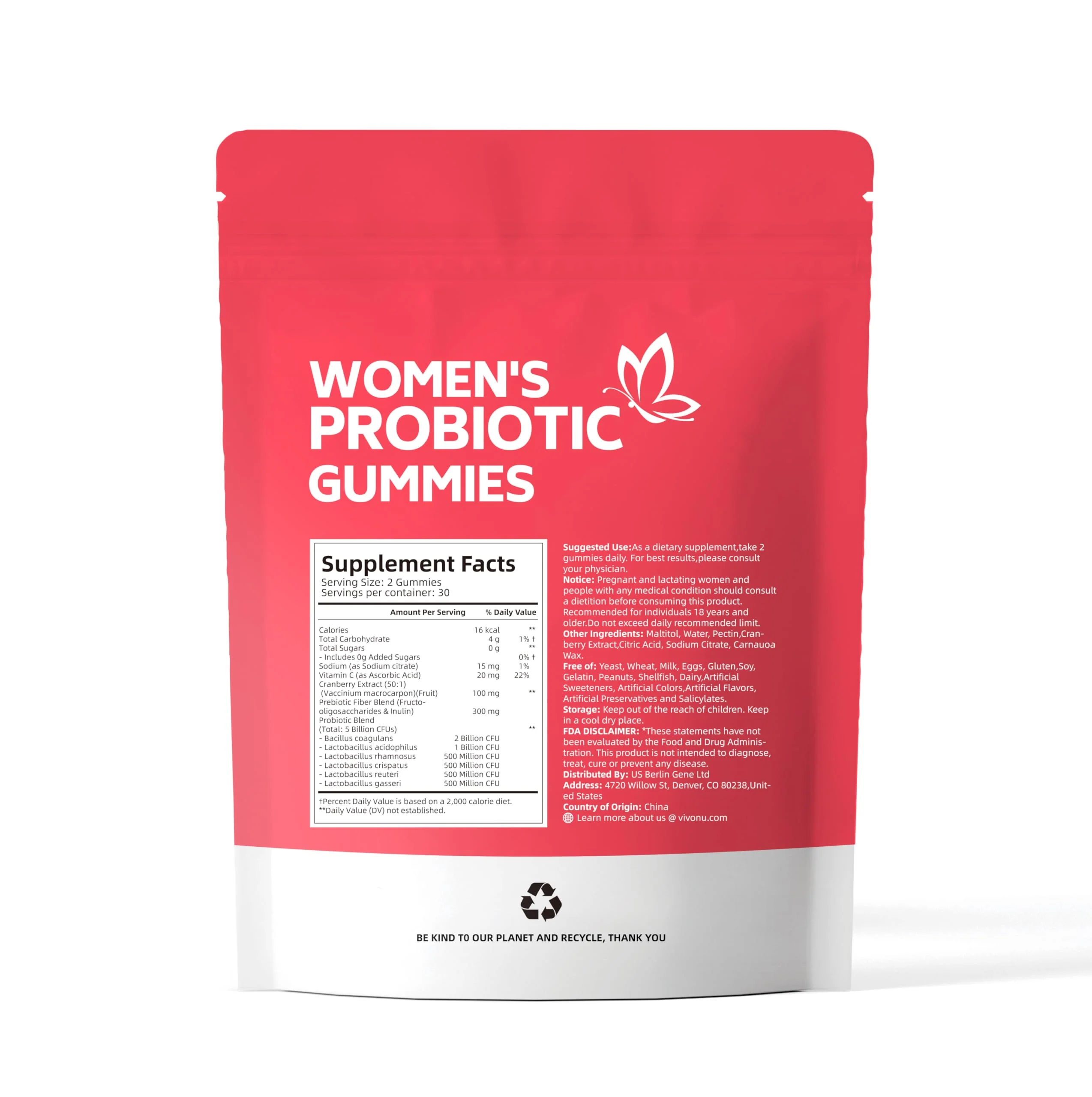 VivoNu Viginal Probiotic for Women – 60 Gummies for Feminine Balance, 100 Billion CFU Blend - Image 16