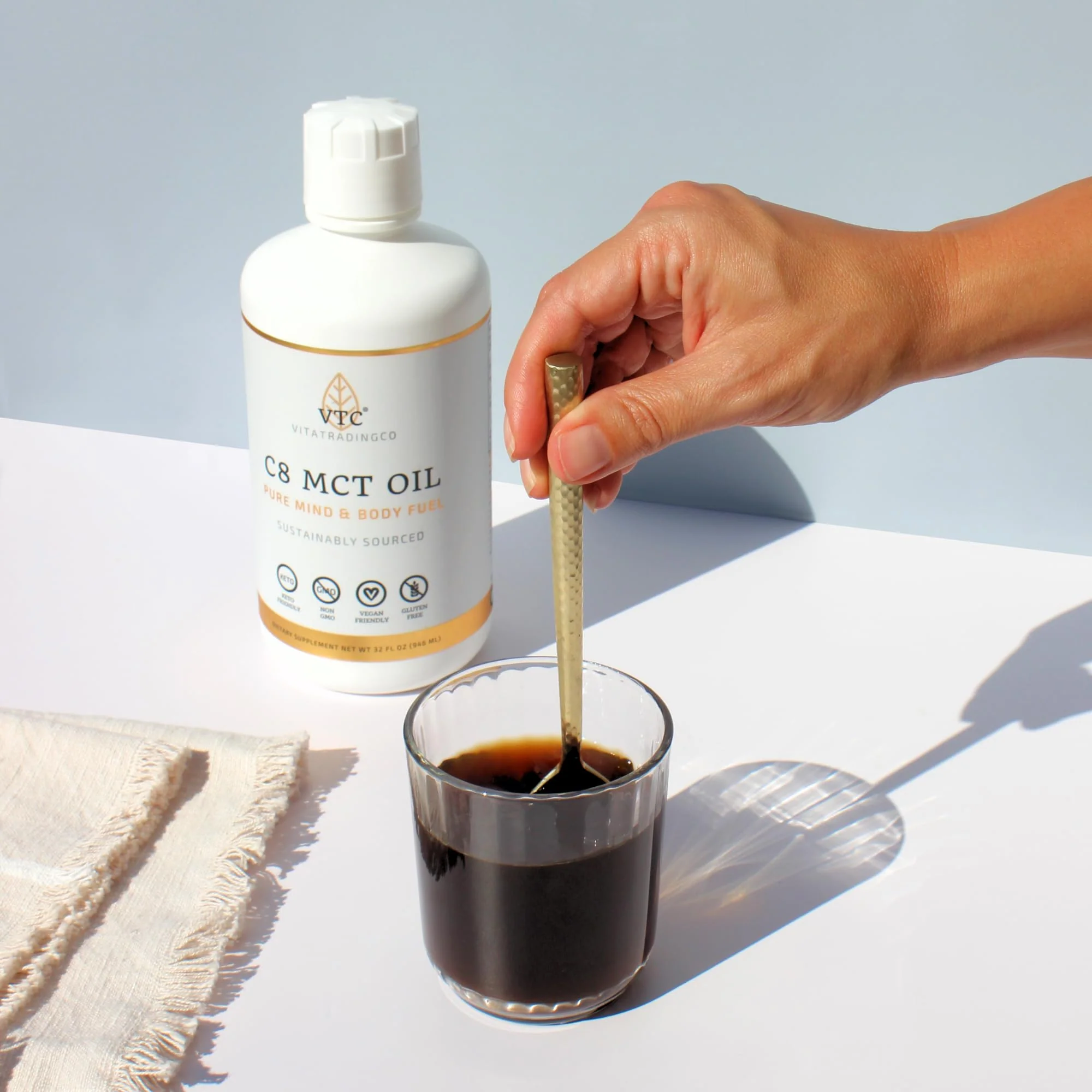 VTC VitaTradingCo. 100% Pure C8 MCT Oil | 128oz, 3X Distilled, Keto & Paleo - Image 12