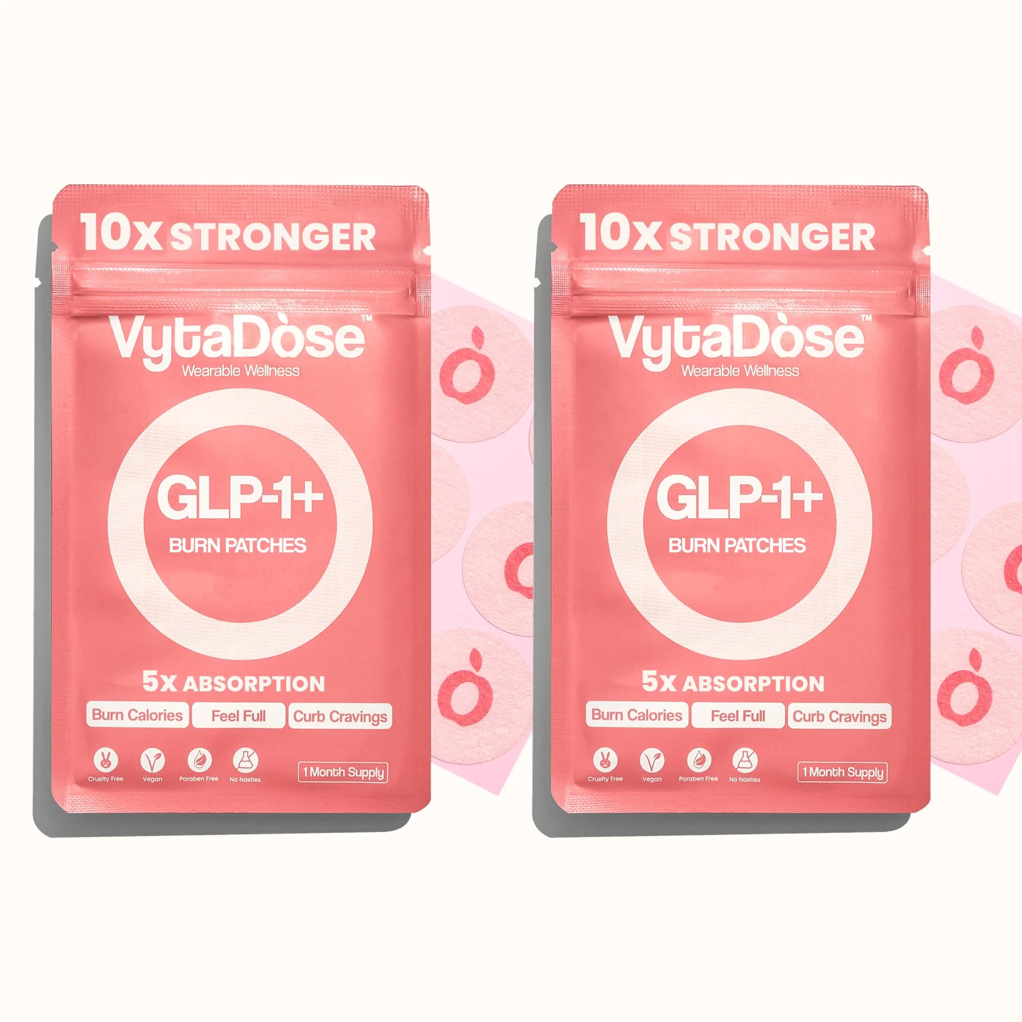 Vytadose GLP1 Patches | 10x Stronger Formula | 12 Hour Extended Hunger Support | Berberine, Pomegranate, Green Tea, L-Glutamine | New & Improved Kind of GLP-1 Patches | 60 Count - Image 8