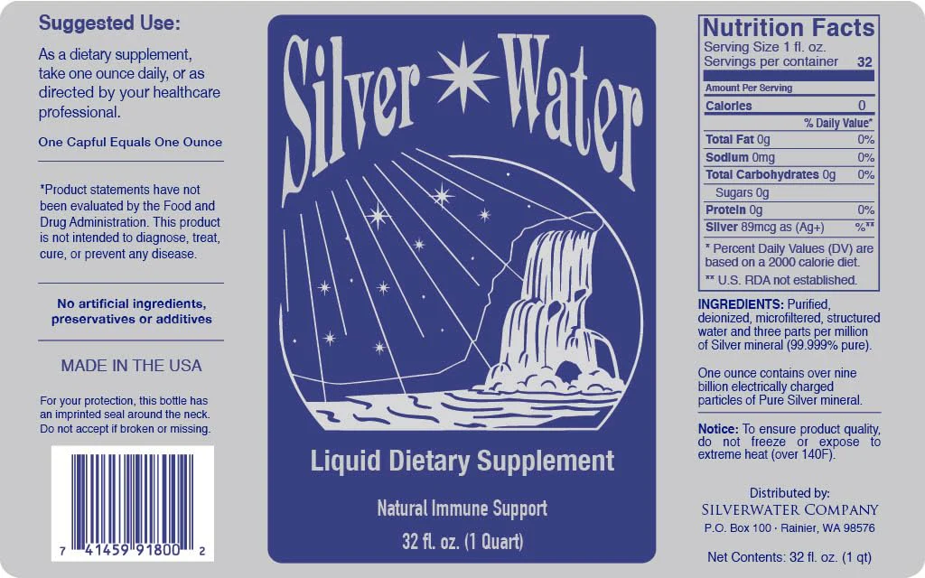 Wayne Rowland Silver Water (Original Formula) (6 Pack) - 3 PPM Colloidal Silver Distilled Water - Image 2