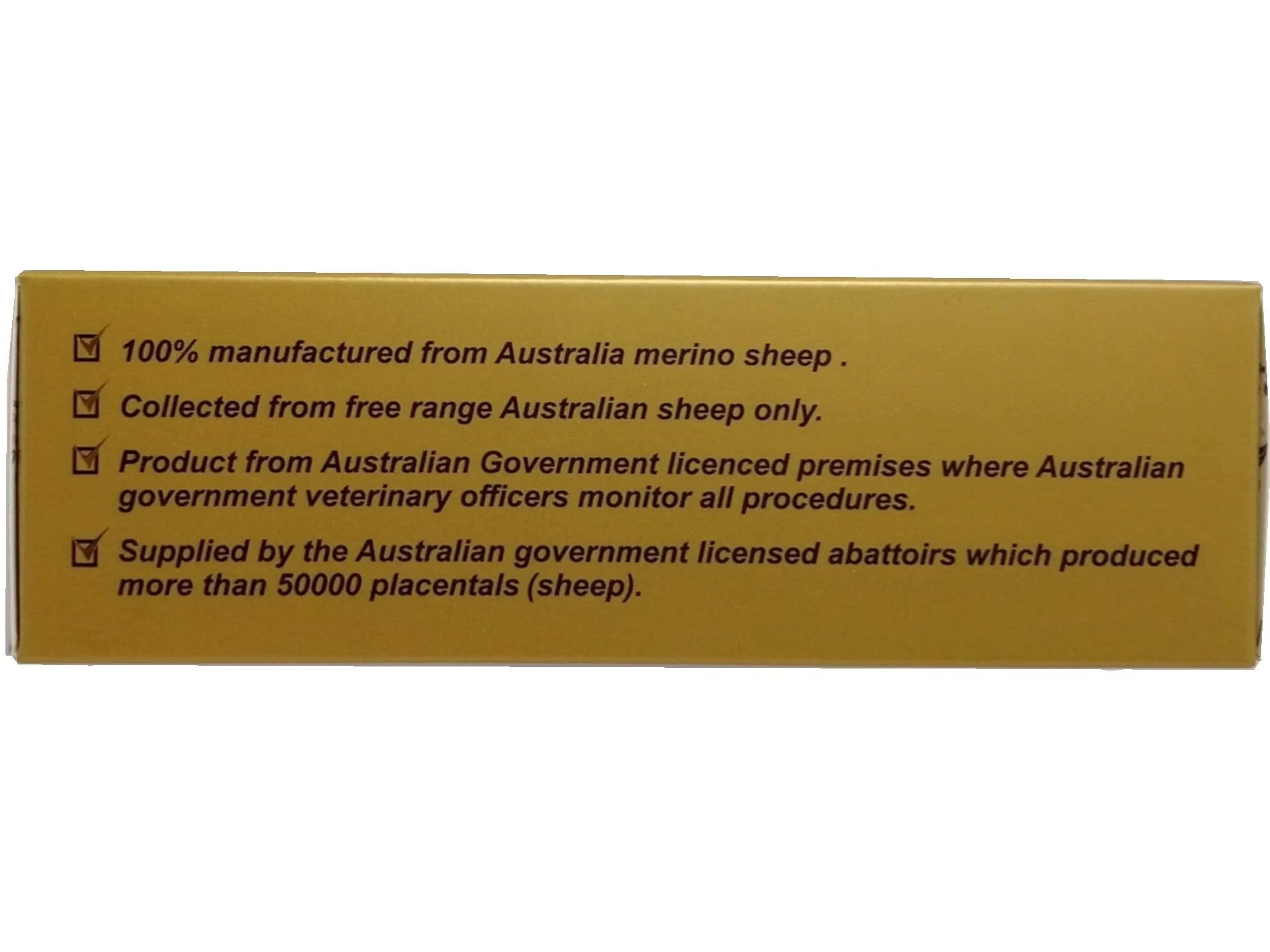 Wealthy Health Sheep Placenta Supplement – 50,000 mg, 100 Capsules (Australia) - Image 5