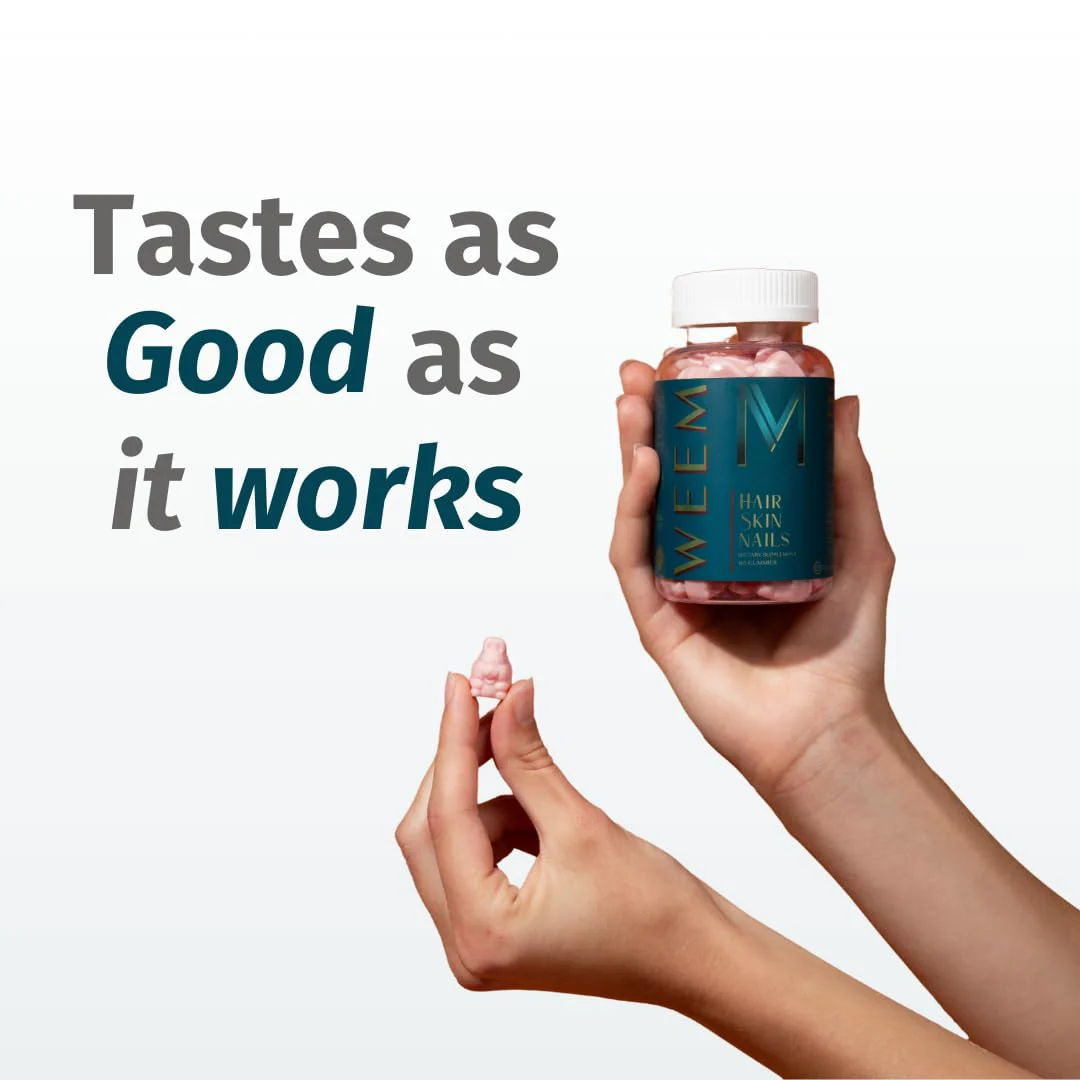 WEEM Hair Skin Nails Gummies - Vegan Biotin for Stronger Hair & Nails - Image 8