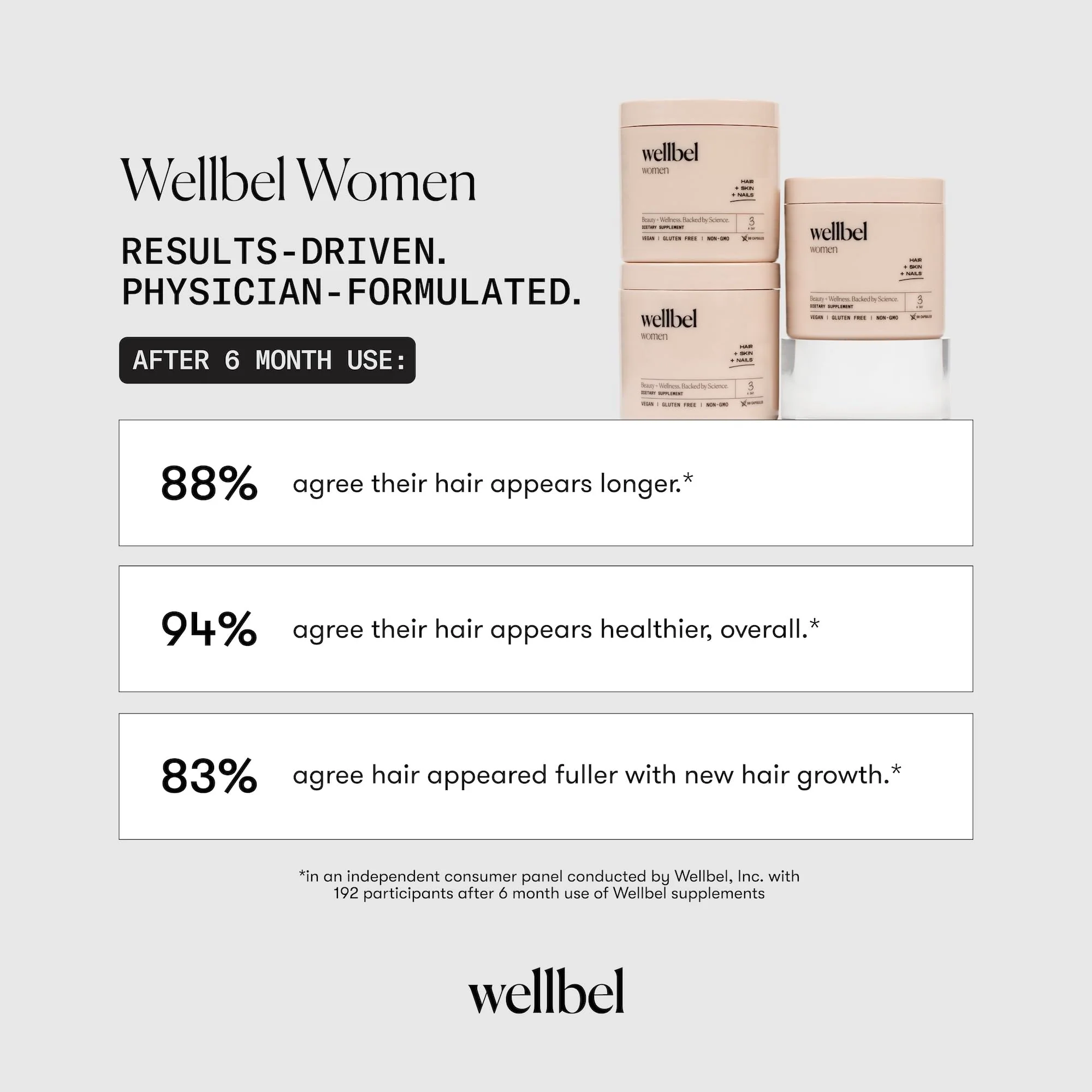 WELLBEL Women Clean - Vegan Hair, Skin & Nails Supplement | 90 Count - Image 16