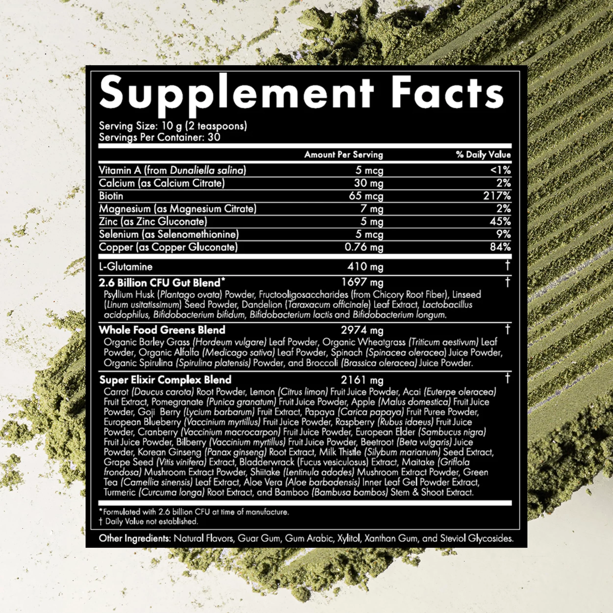 WelleCo The Super Elixir Daily Greens Powder – Probiotic Drink Mix (300g, Mixed Berry) - Image 17