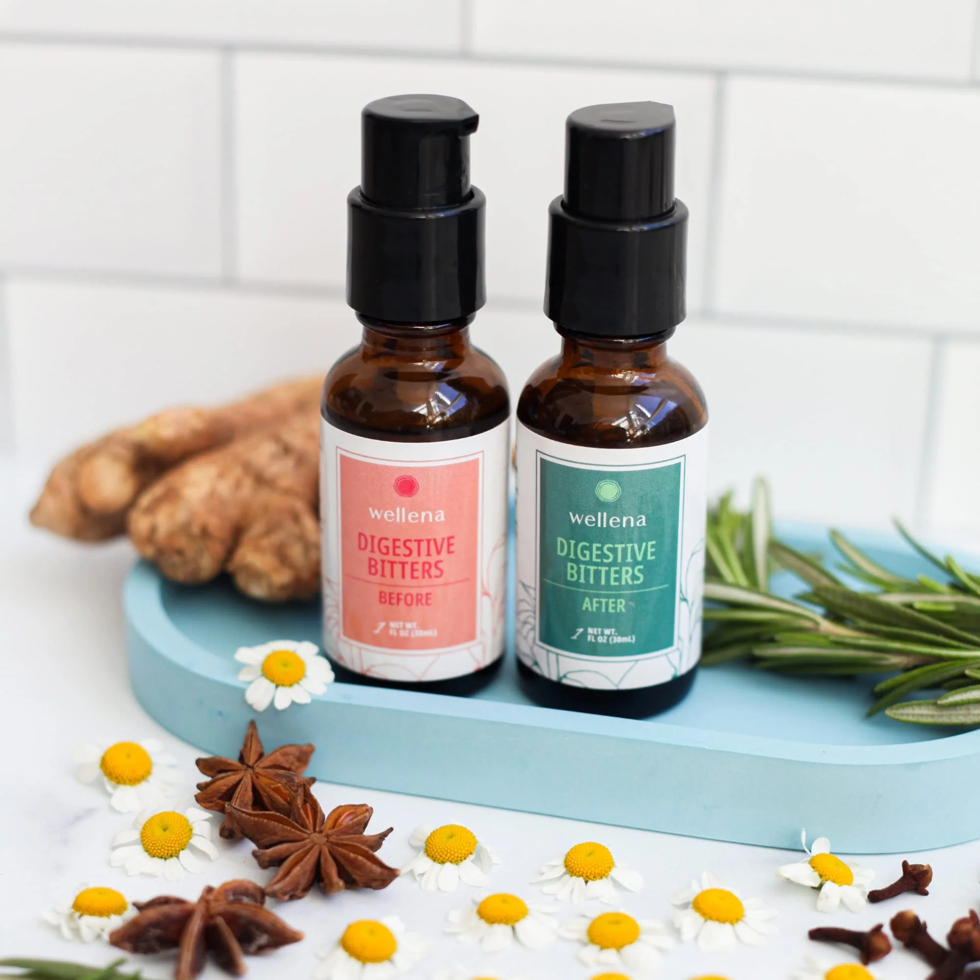 Wellena Liver & Digestive Bitters Kit – Before & After Meal Liquid Herbal Support - Image 5