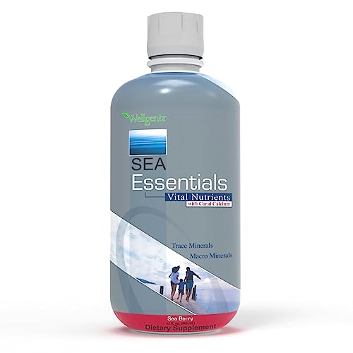 Wellgenix Sea Essentials Vital Nutrients – Coral Calcium Liquid Multivitamin, Sea Berry Flavor, 32oz - Image 24