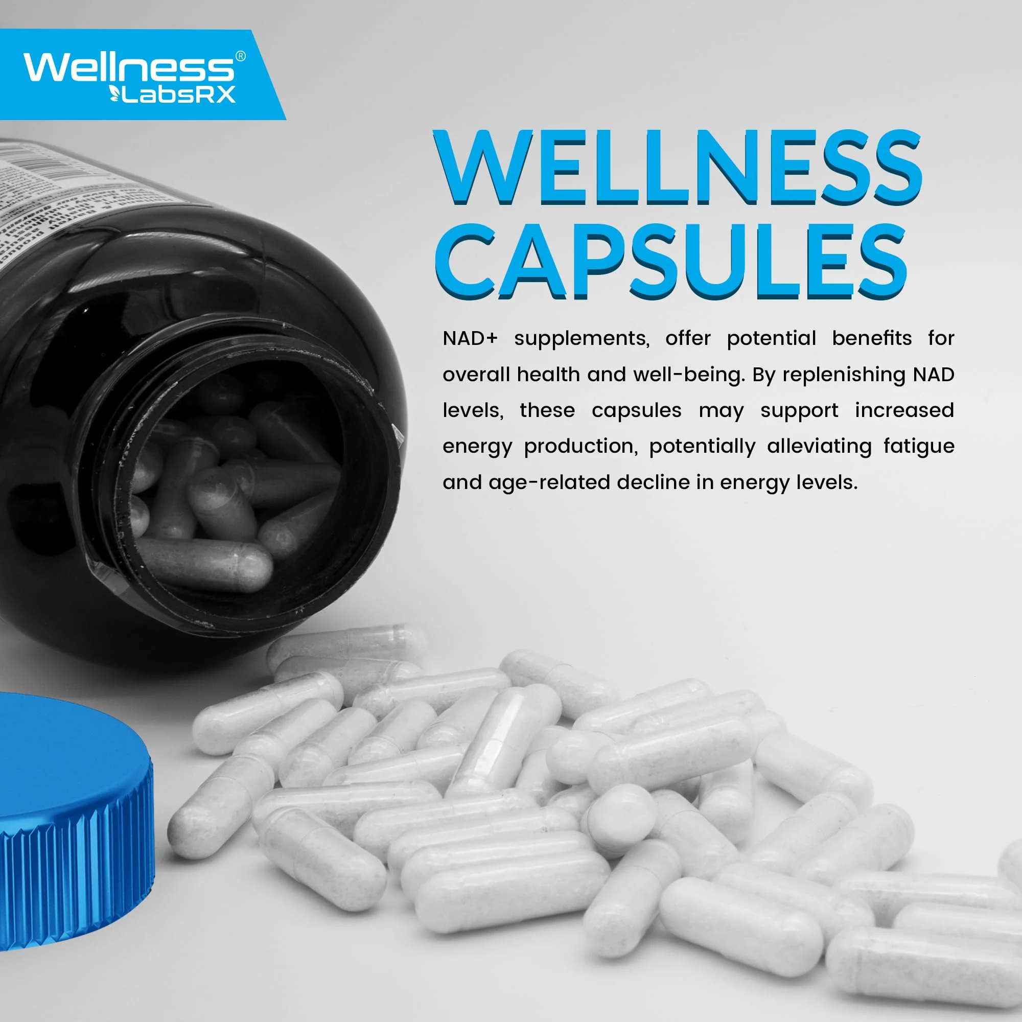 WELLNESS LABSRX NAD+ 1500mg - USA Made Liposomal NAD+ with Resveratrol - Image 7