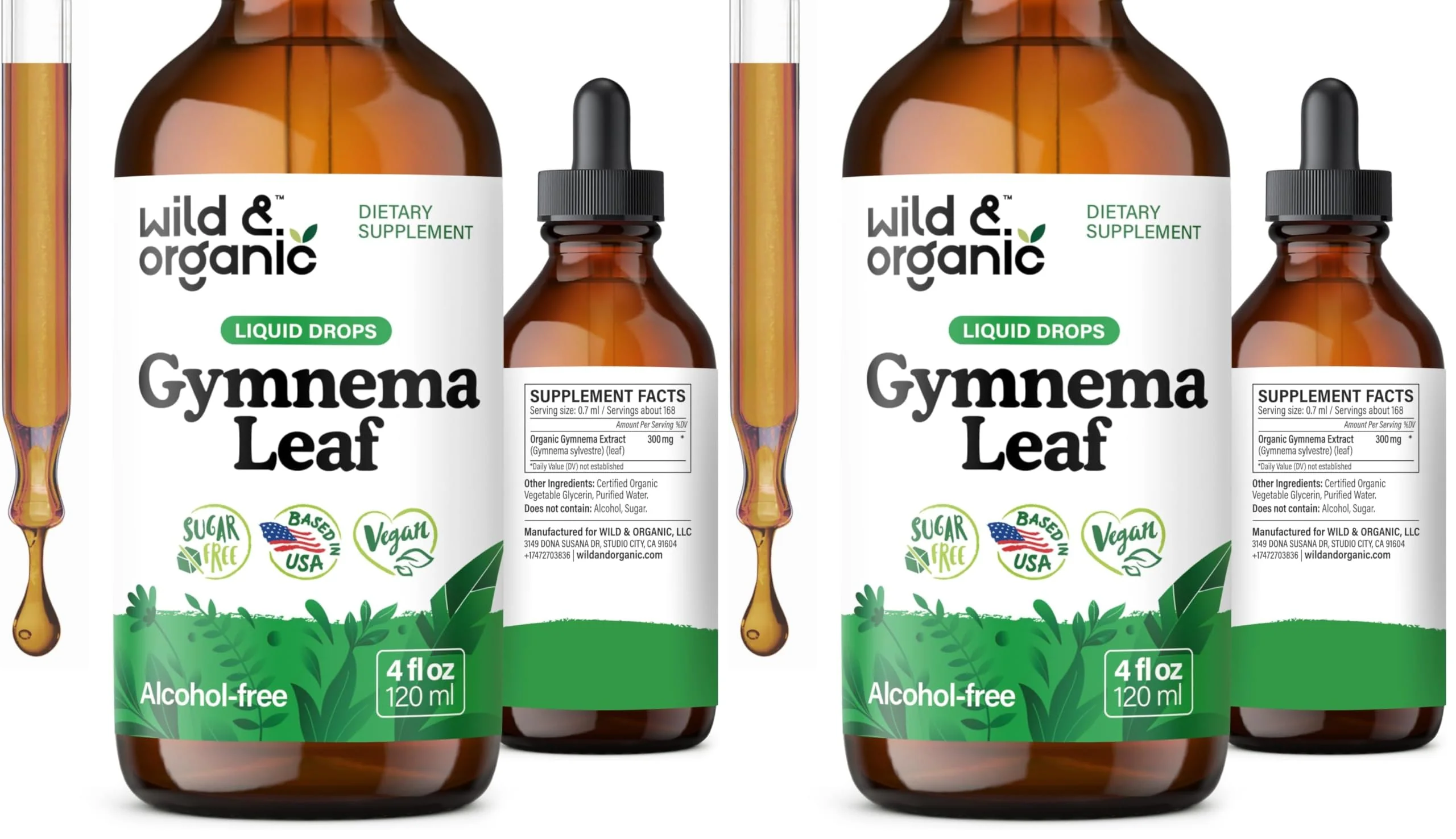 Wild & Organic Gymnema Sylvestre Extract Drops – Sugar-Free, Alcohol-Free, Vegan (2 x 4 oz) - Image 10