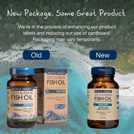 Wiley’s Finest Peak EPA & DHA Fish Oil 1000mg - 60 Softgels | Wild Alaskan, Triple Strength - Image 8