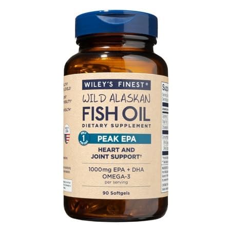 Wiley's Finest Peak EPA Triple Strength Wild Alaskan Fish Oil 1000mg – 90 Softgels - Image 8