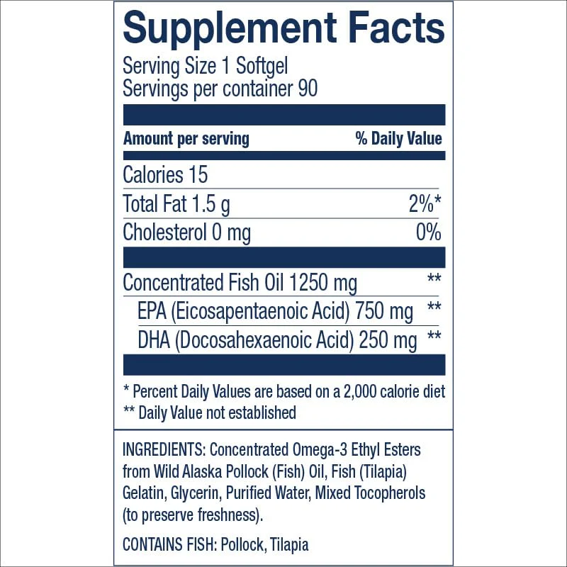 Wiley's Finest Peak EPA Triple Strength Wild Alaskan Fish Oil 1000mg – 90 Softgels - Image 9