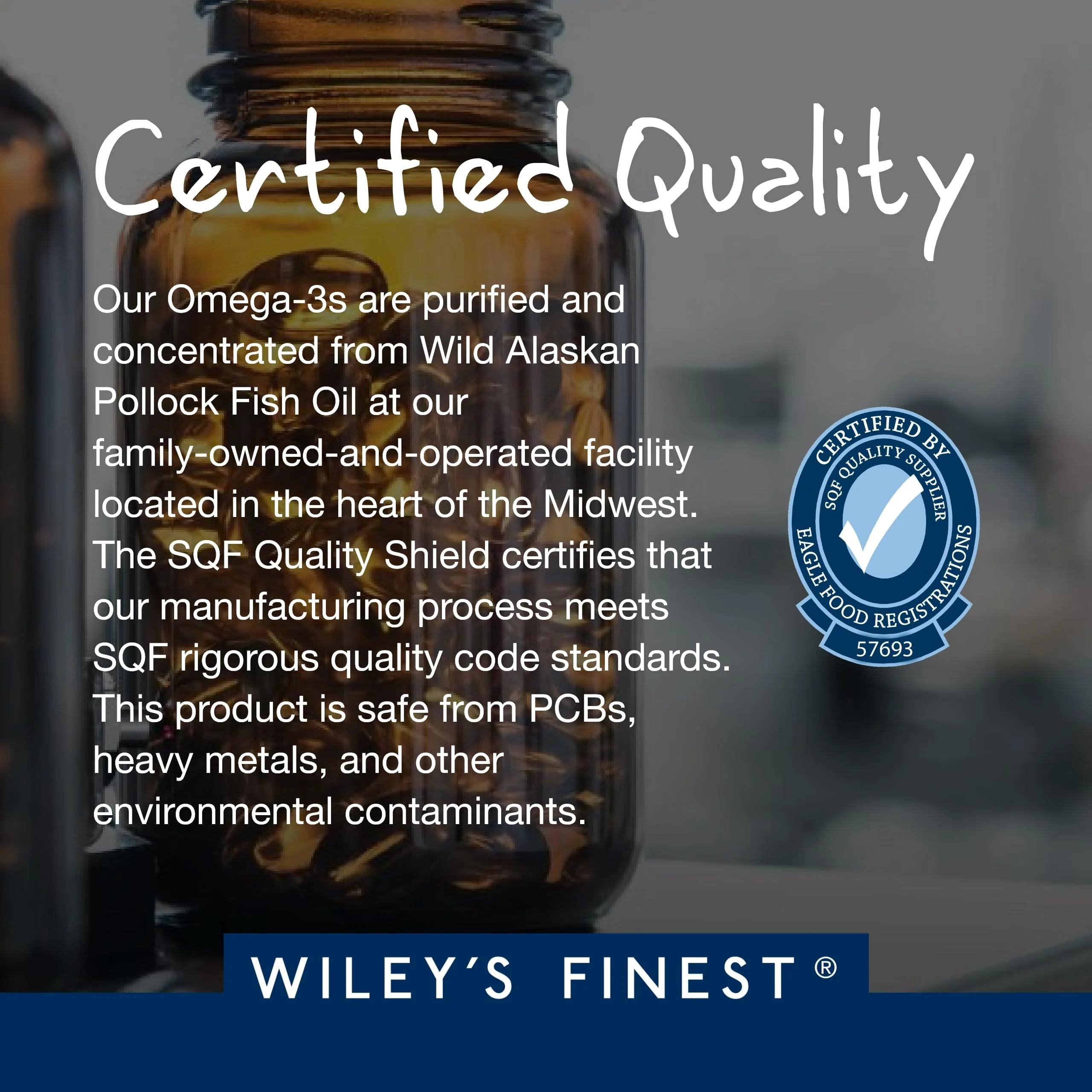 Wiley's Finest Peak EPA Wild Alaskan Fish Oil - Triple Strength 1000mg EPA/DHA - 120 Softgels - Image 13