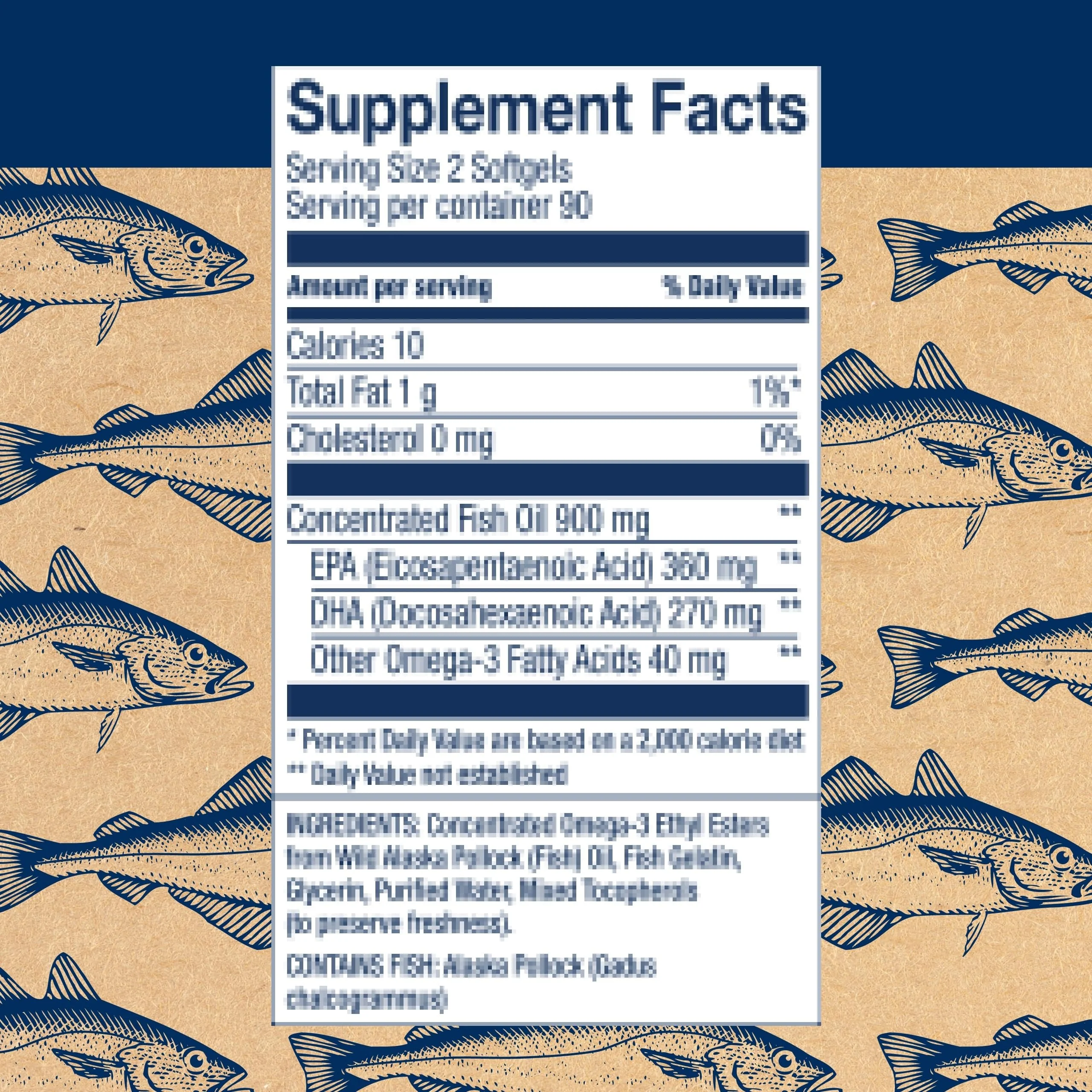 Wiley's Finest Wild Alaskan Fish Oil Easy Swallow Minis — 630mg EPA/DHA, 180 Mini Softgels (90 Servings) - Image 2