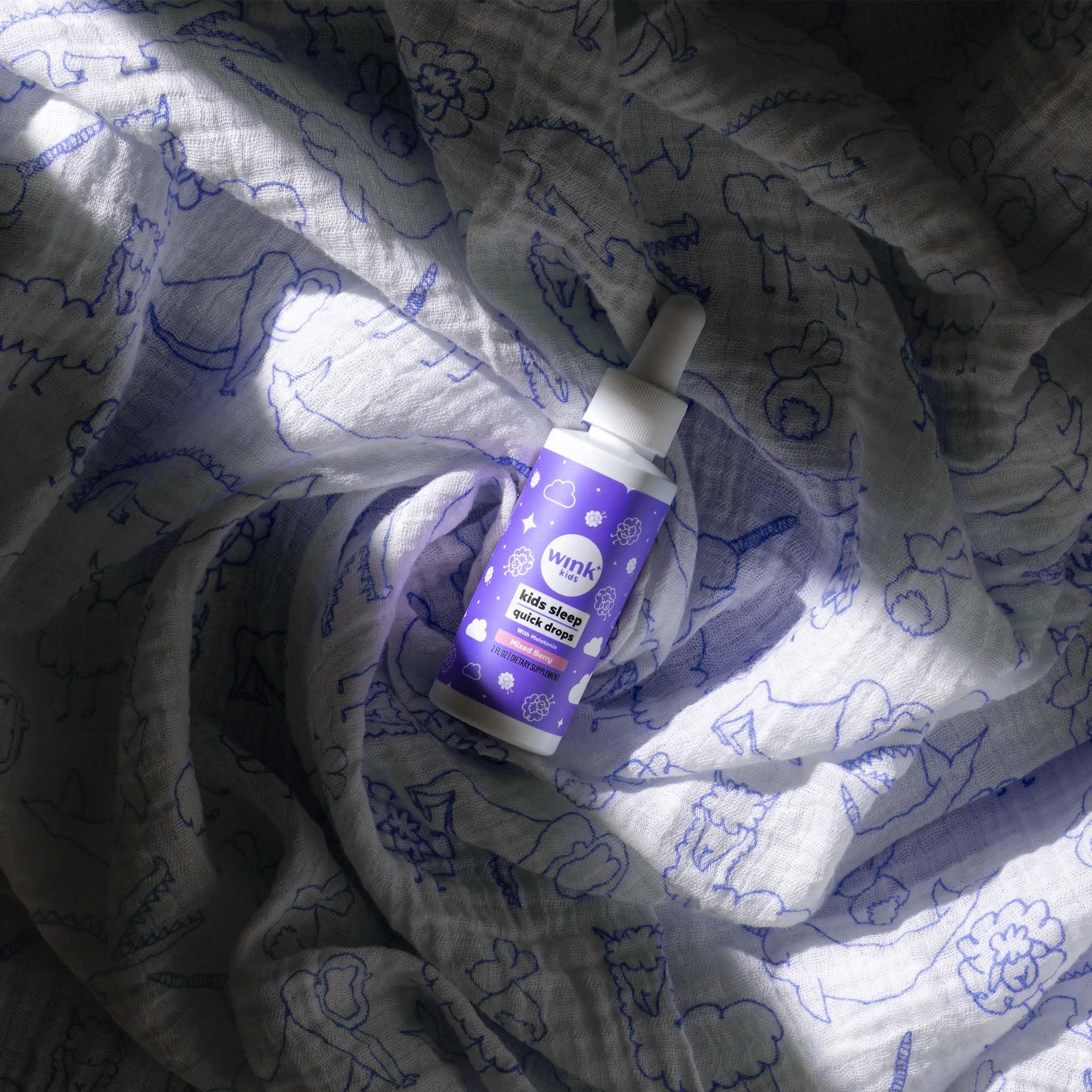 Wink Well Kids Melatonin Drops — 1 mg, Drug-Free Sleep Support for Children (2-Pack) - Image 3