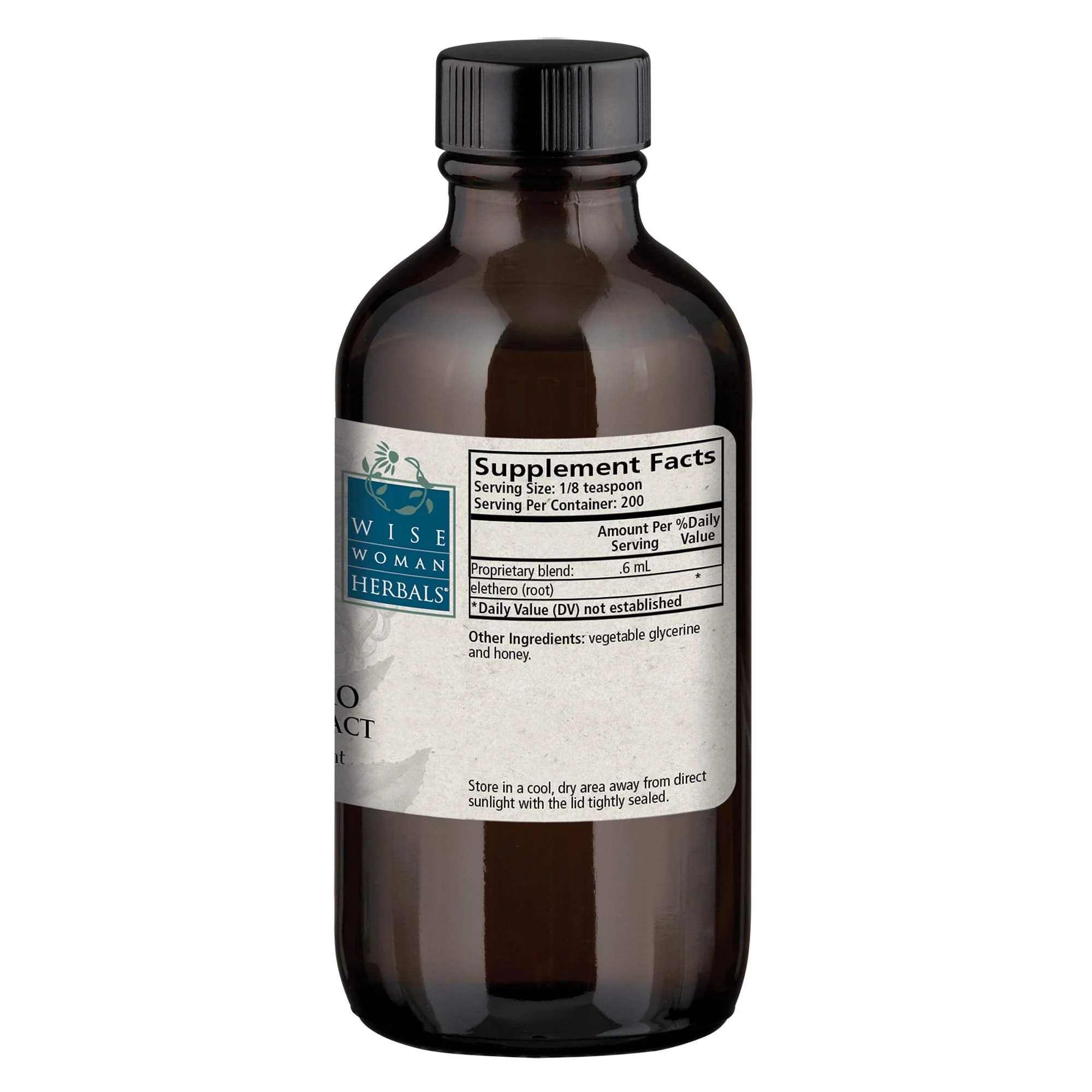 Wise Woman Herbals Eleuthero Root Solid Extract 4:1 – Alcohol-Free Adrenal & Stress Support, Energy & Immunity, 4 Fl Oz - Image 3