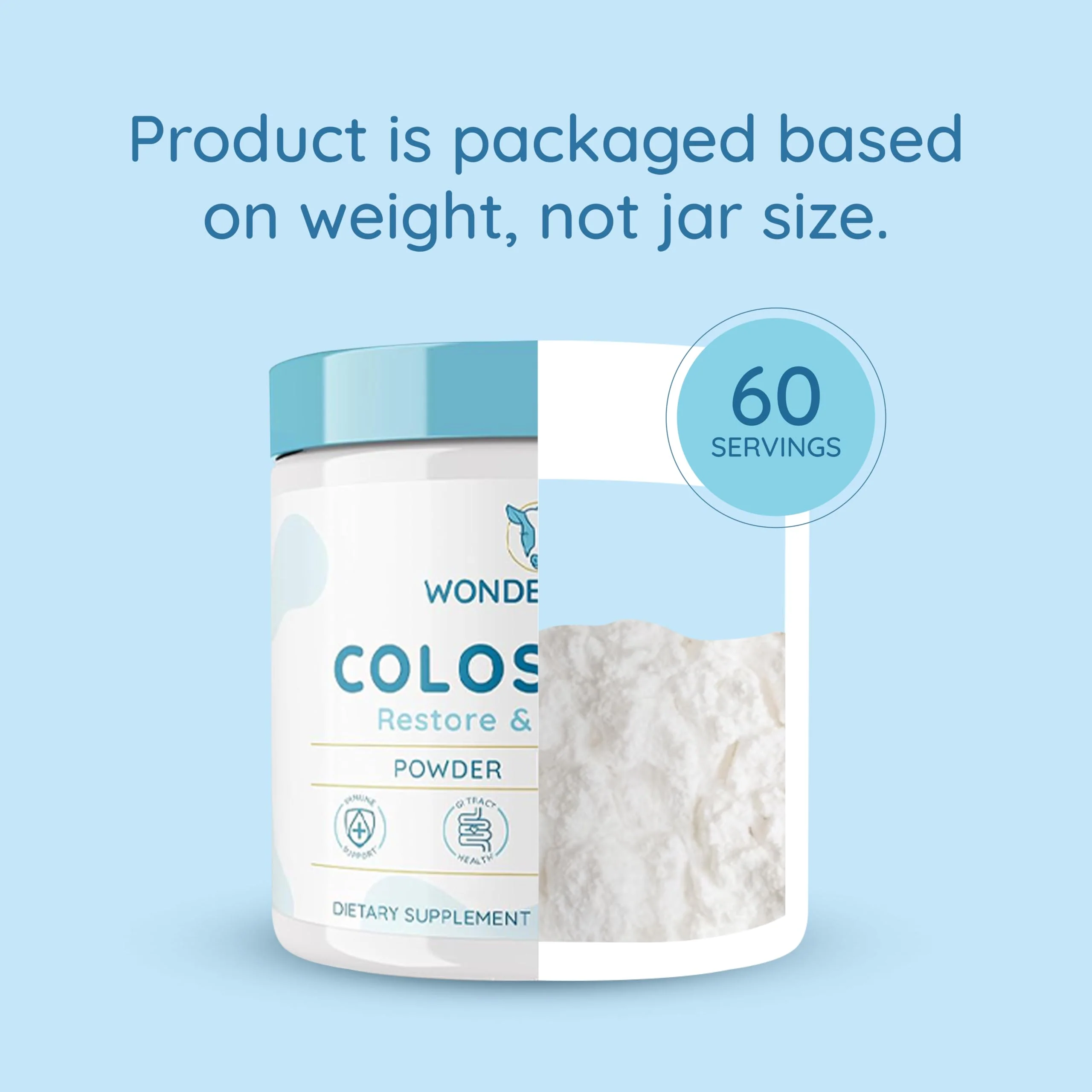 WONDERCOW Colostrum Powder – Gut Health, Immune Support, Muscle Recovery | Unflavored, 60 Servings - Image 15