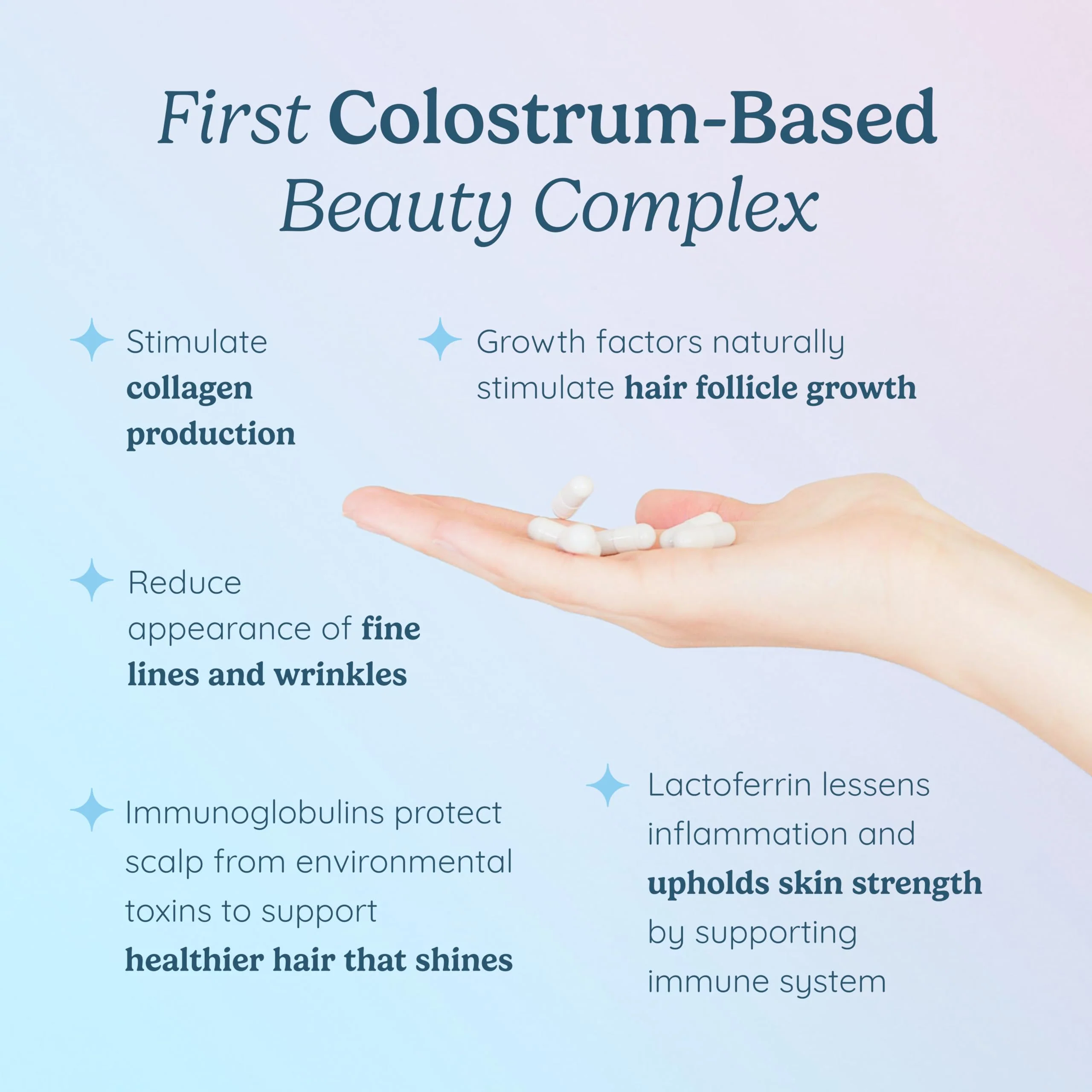 WONDERCOW WonderGlow Hair, Skin & Nails Vitamins | Bovine Colostrum, Collagen & Biotin - Image 11