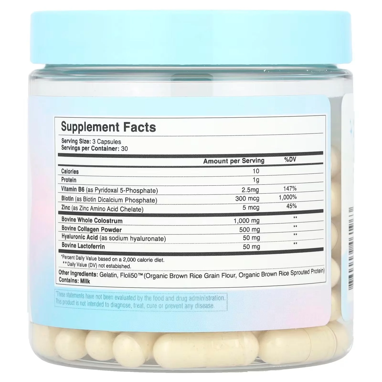 WONDERCOW WonderGlow Hair, Skin & Nails Vitamins | Bovine Colostrum, Collagen & Biotin - Image 7