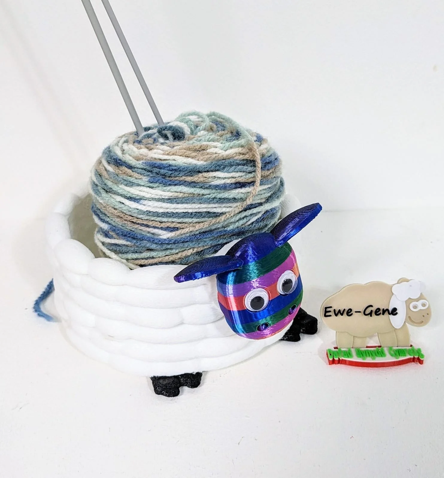 Woolly sheep Yarn Bowl for small - medium balls of wool . knitting or crocheting