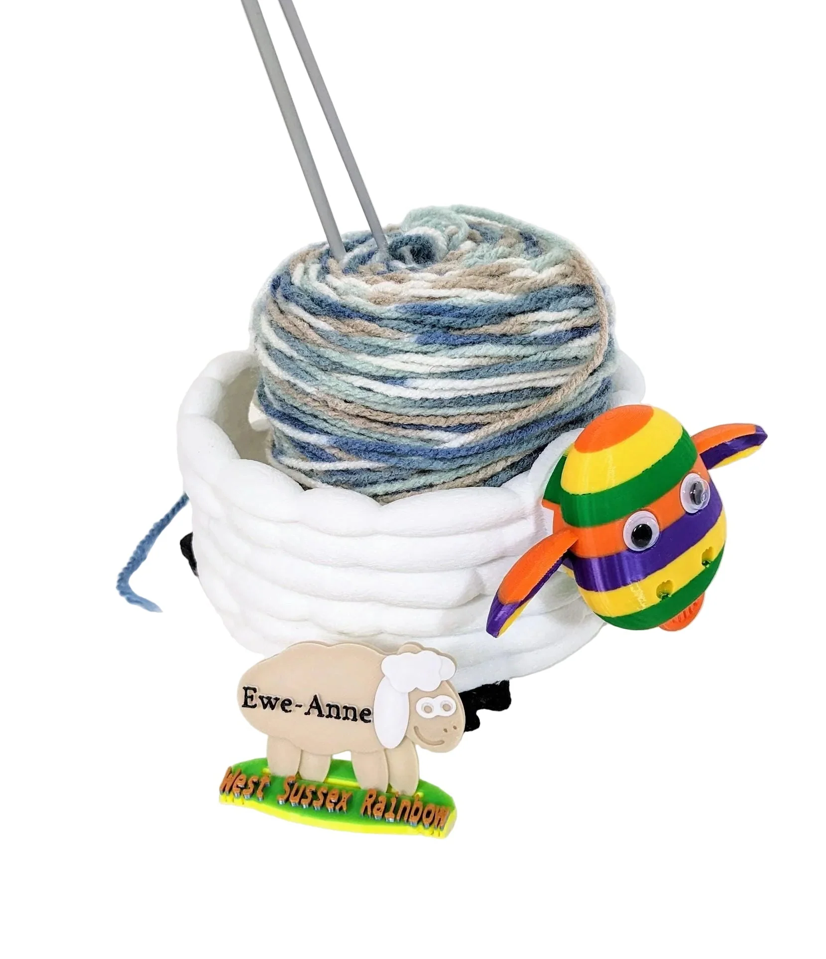 Woolly sheep Yarn Bowl for small - medium balls of wool . knitting or crocheting - Image 6