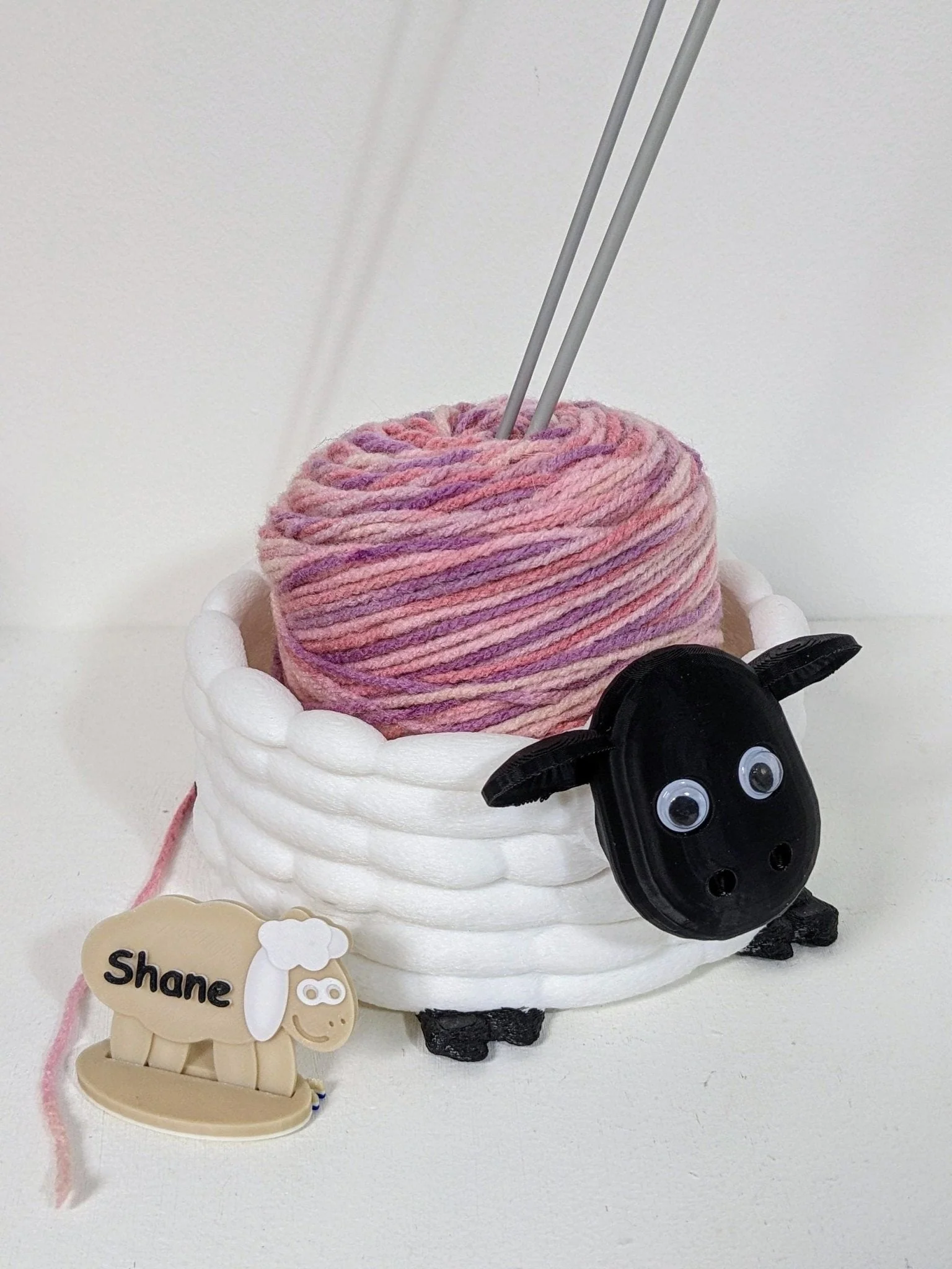 Woolly sheep Yarn Bowl for small - medium balls of wool . knitting or crocheting - Image 8