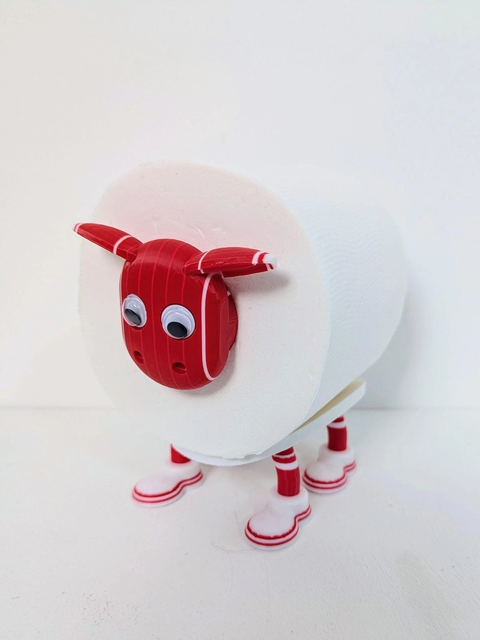 Wrexham FC PremierSheep Toilet Roll Holder – Customisable Red Dragon Boots – Funny Wrecsam Welsh Fan Gift – New 2025/26 edition