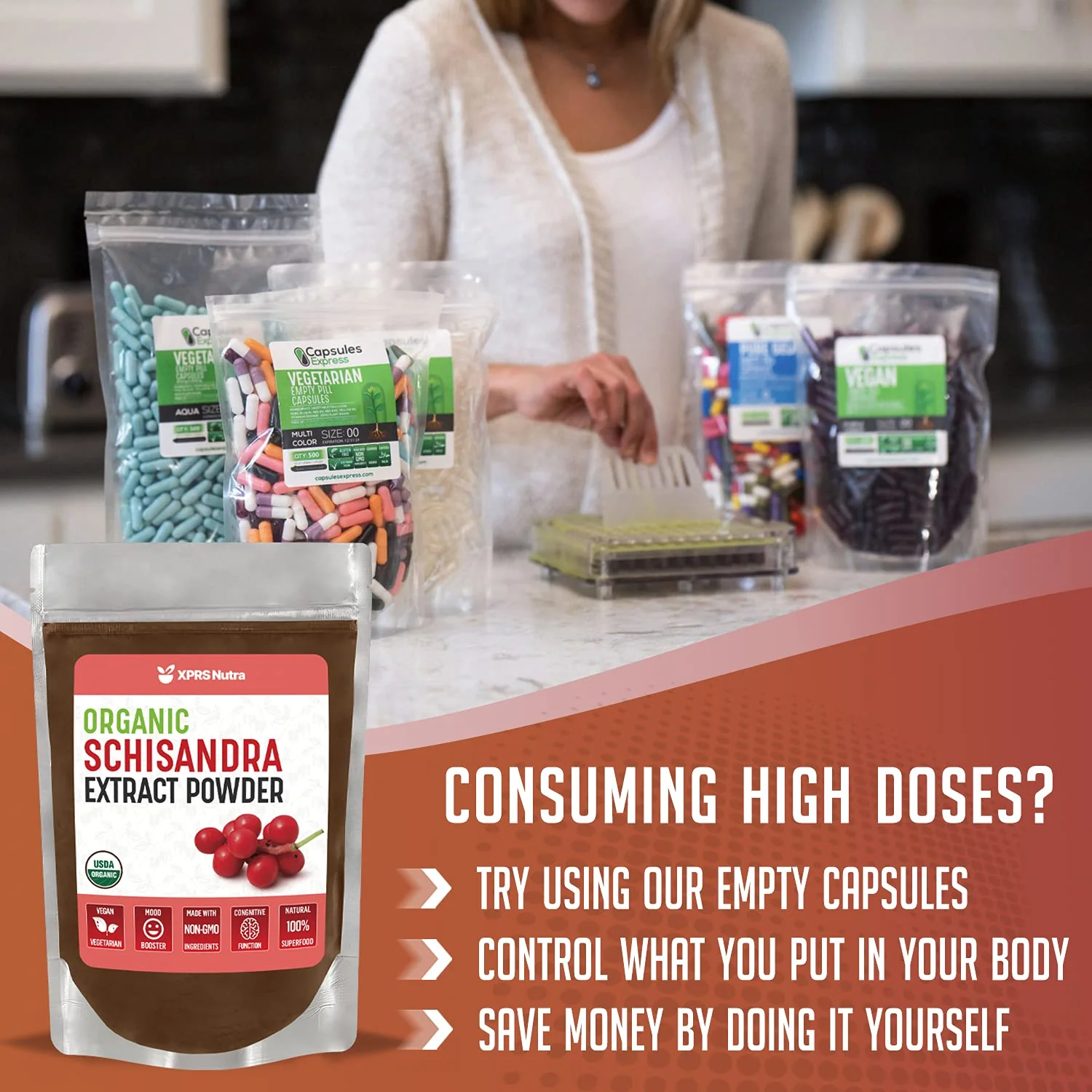 XPRS Nutra Organic Schisandra Berry Powder Extract | USDA Organic, Cognition & Immunity (16 oz) - Image 5