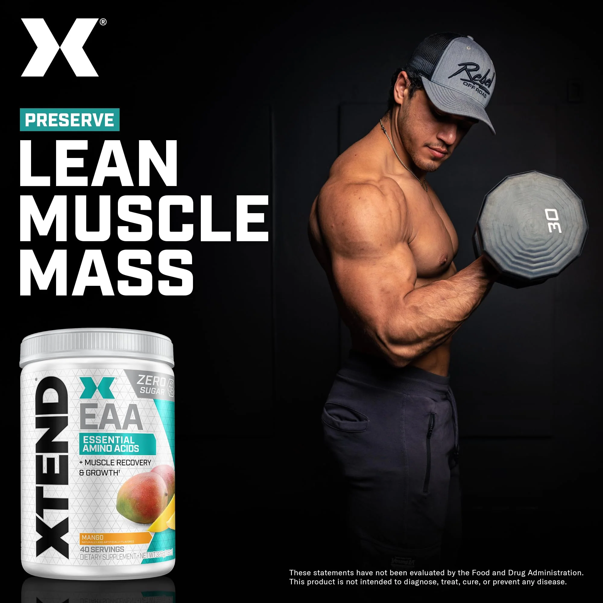 Xtend Scivation EAA + BCAA Powder - 9 Essential Amino Acids, 10g EAAs per 2 Servings, Mango, 40 Servings - Image 6