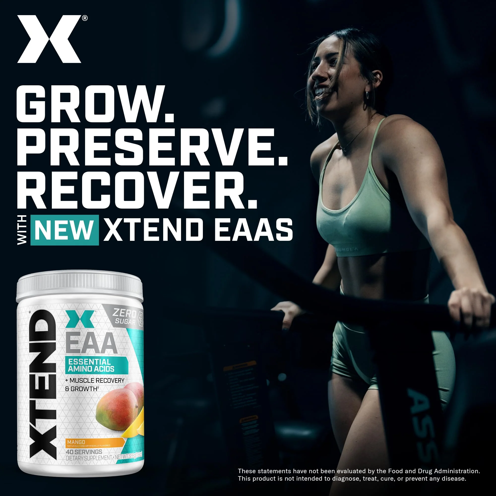 Xtend Scivation EAA + BCAA Powder - 9 Essential Amino Acids, 10g EAAs per 2 Servings, Mango, 40 Servings - Image 7