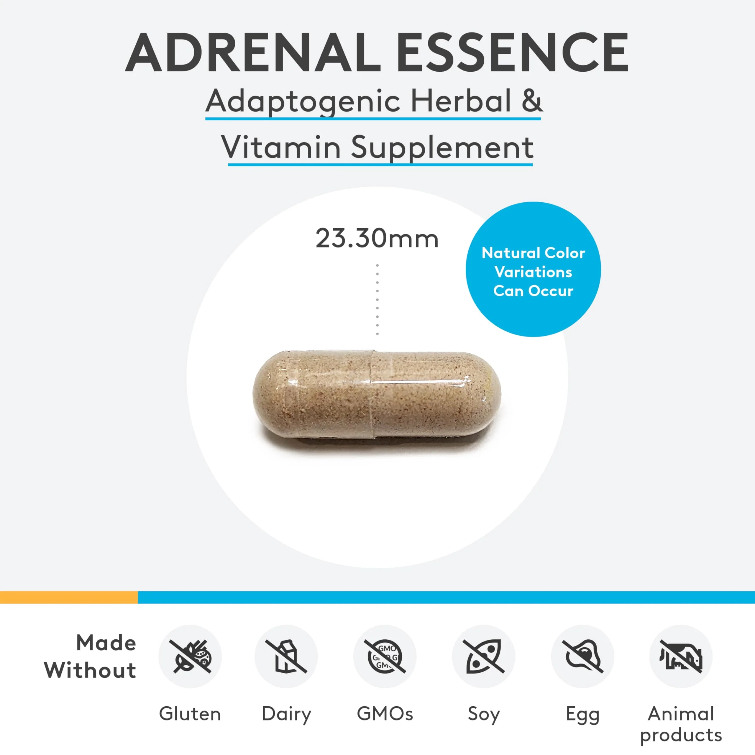 XYMOGEN Adrenal Essence – Adrenal Support with Cordyceps, Rhodiola Extract, Ginseng + B Vitamins (120 Capsules) - Image 3