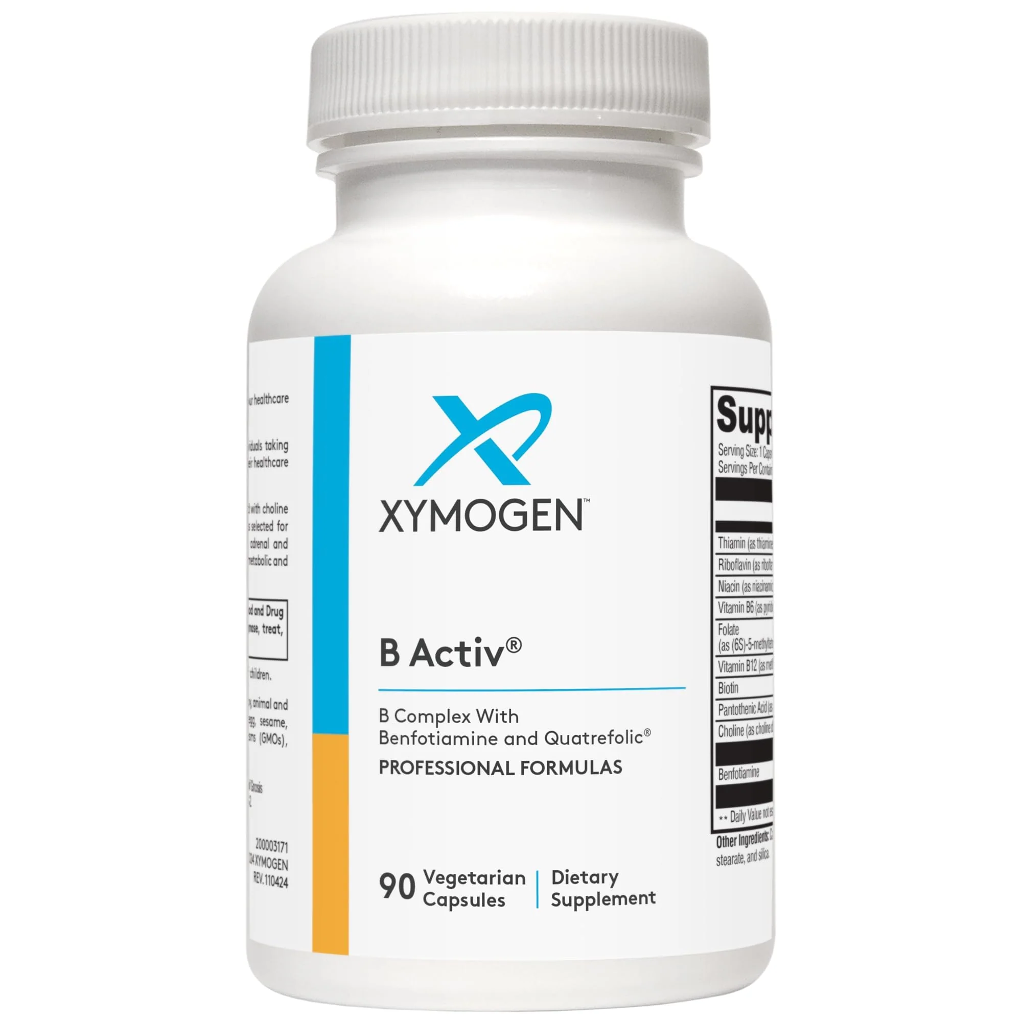 XYMOGEN B Activ Vitamin B Complex with Benfotiamine, Methylfolate, Biotin, B6 & B12 (Methylcobalamin) – Energy & Adrenal Mood Support (90 Capsules) - Image 9