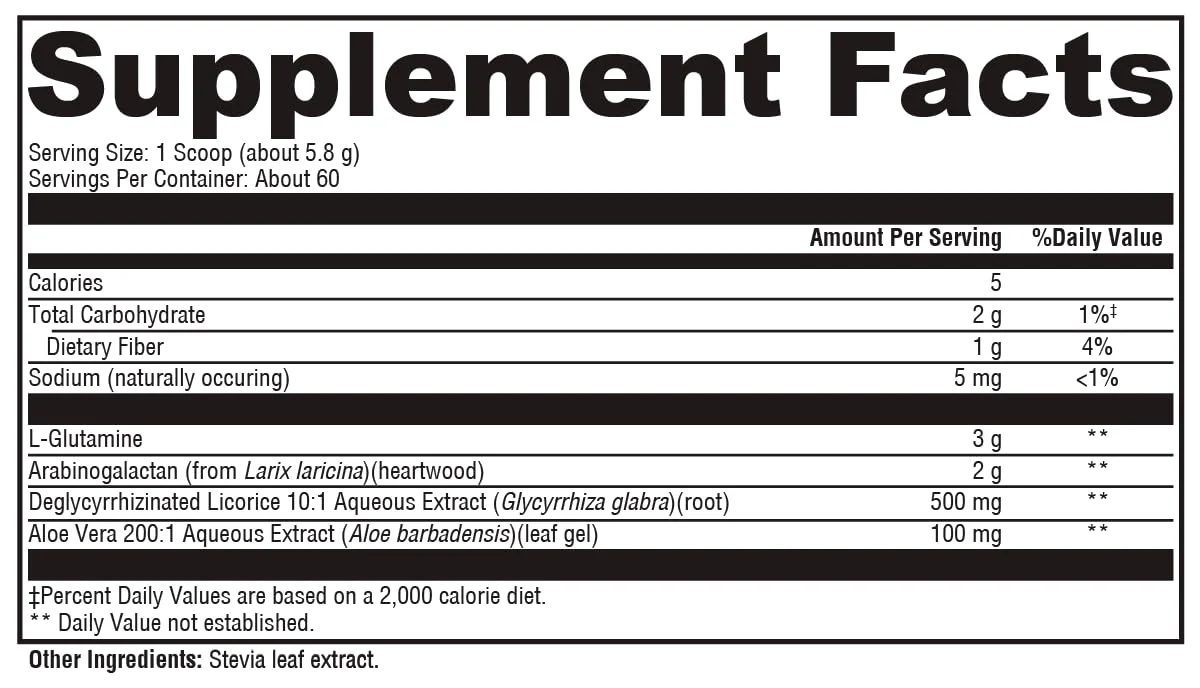 XYMOGEN GlutAloeMine Powder – 3000 mg L-Glutamine for GI Health with Aloe Vera, DGL Licorice & Arabinogalactan | 12.28 oz - Image 6