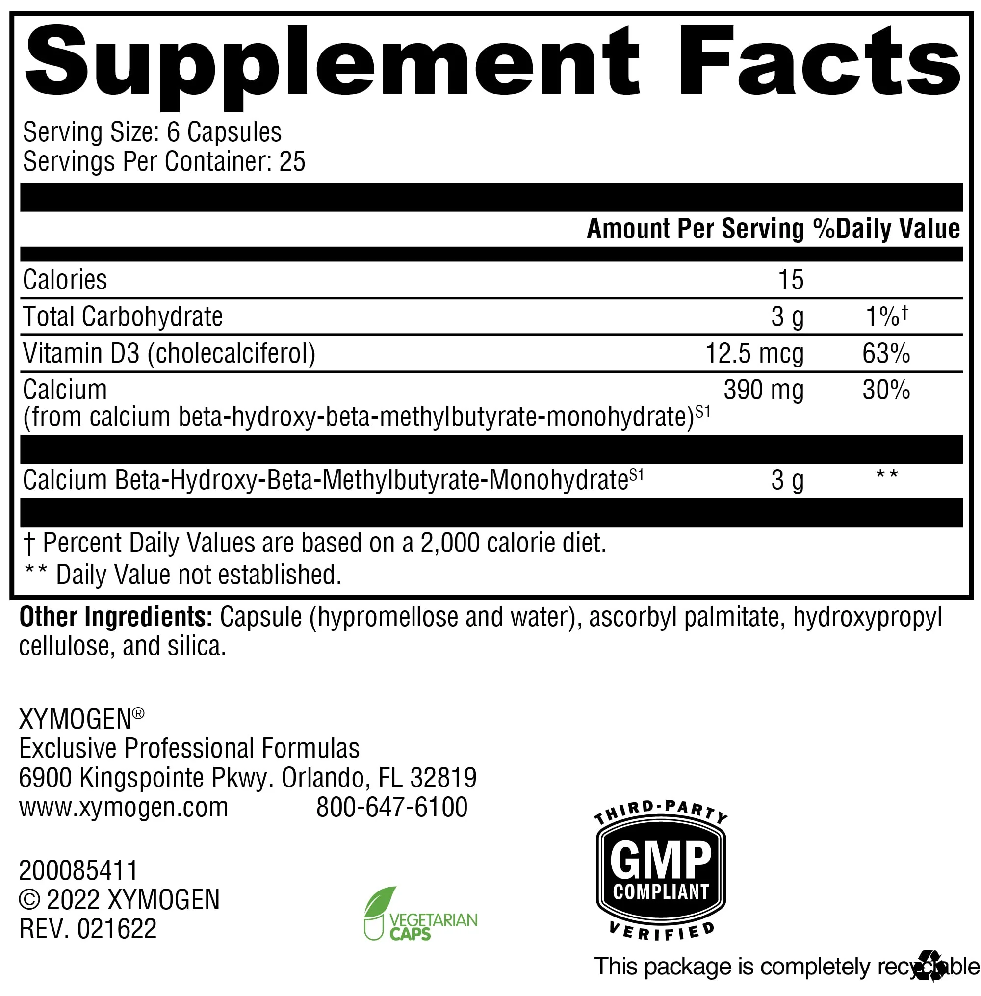 XYMOGEN HMB PRO - HMB Muscle Recovery Supplement with Vitamin D3 | Gluten Free, Vegan & Non-GMO (150 Capsules) - Image 6