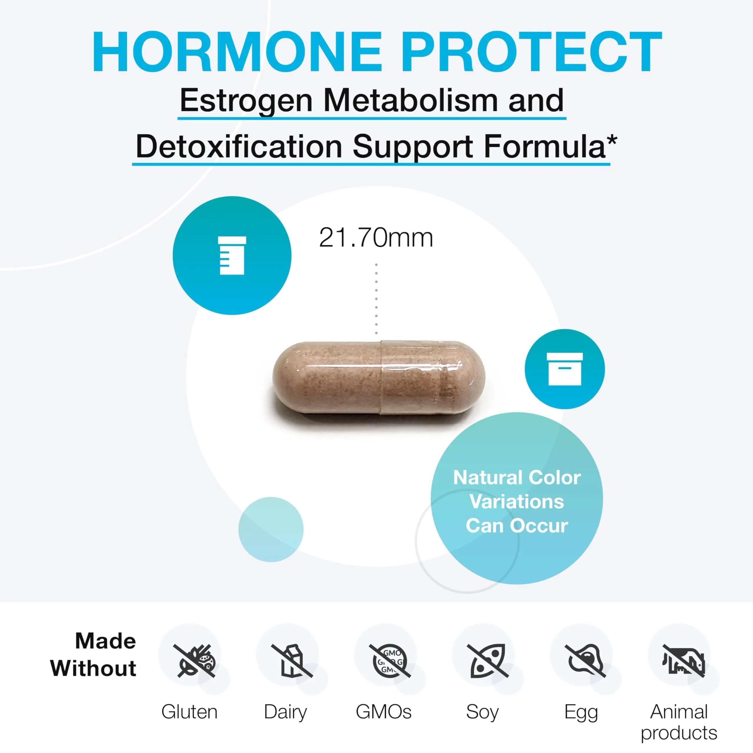 XYMOGEN Hormone Protect - Estrogen Metabolism & Detox Support (DIM + TrueBroc Glucoraphanin, 120 Capsules) - Image 3