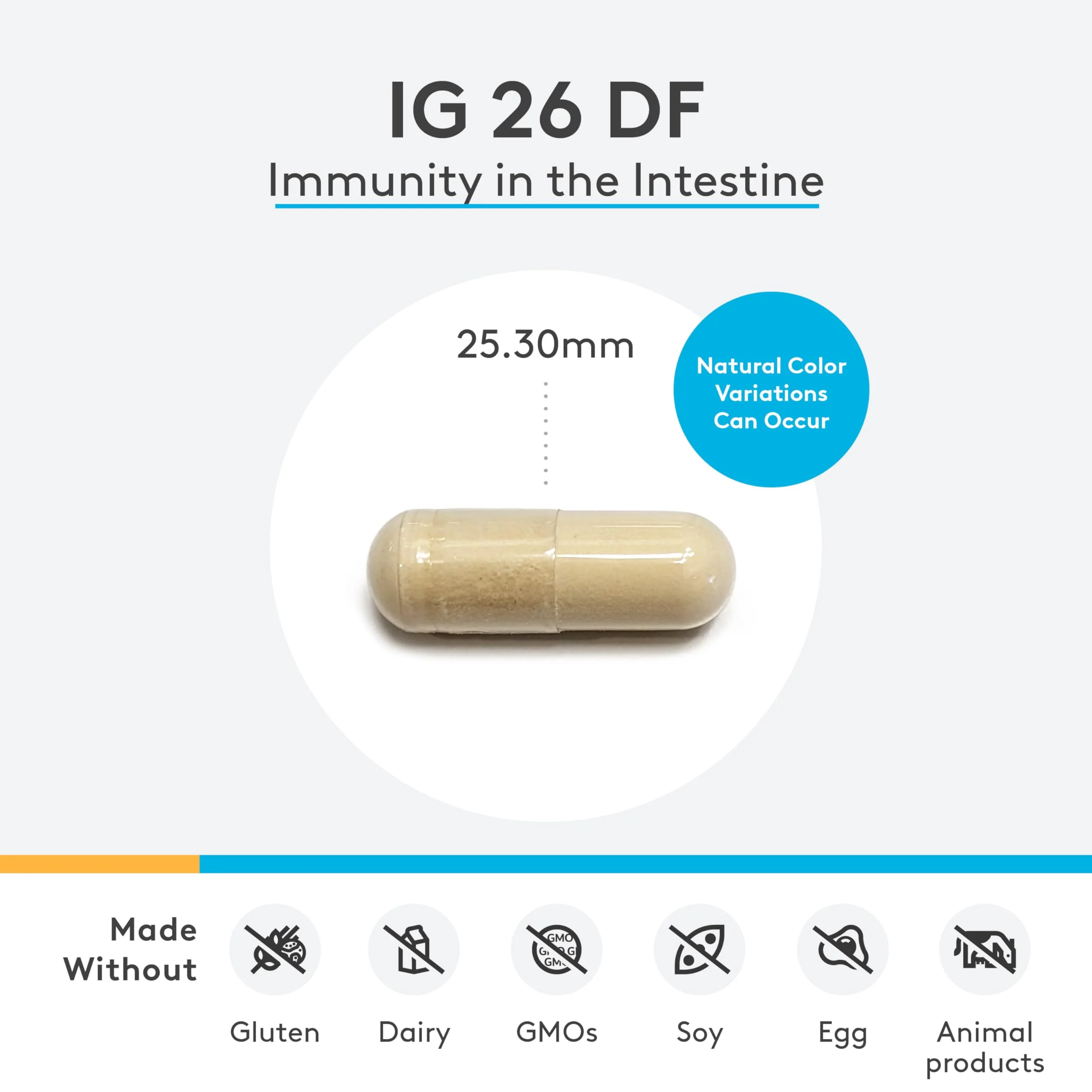 XYMOGEN IG 26 DF Powder with IgY Max – Dairy-Free Immunoglobulin, Vanilla (4.76 oz) - Image 2