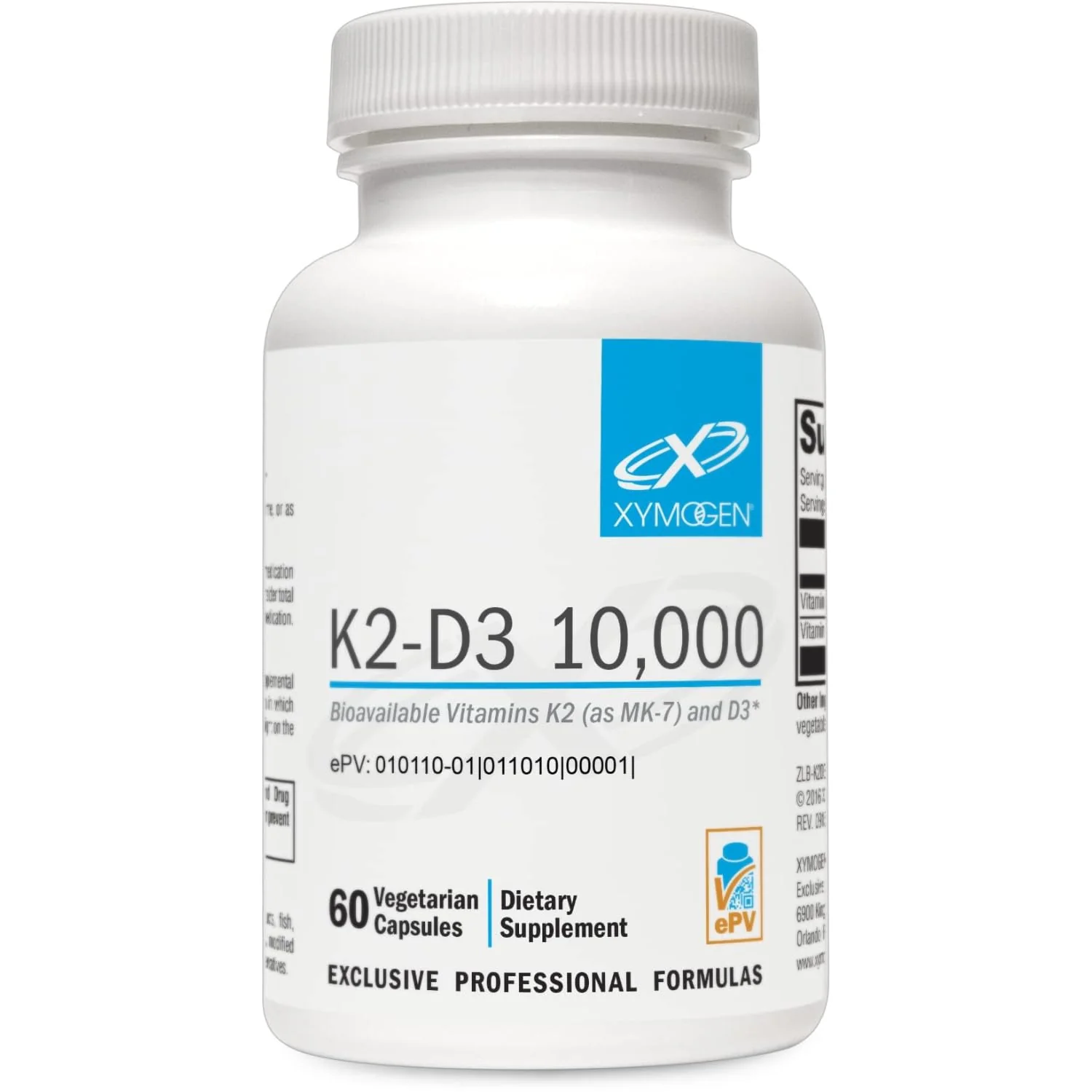 XYMOGEN K2-D3 10000 IU – Bioavailable Vitamin D3 K2 (MK-7) for Bone, Heart & Immune Support | 60 Capsules - Image 9