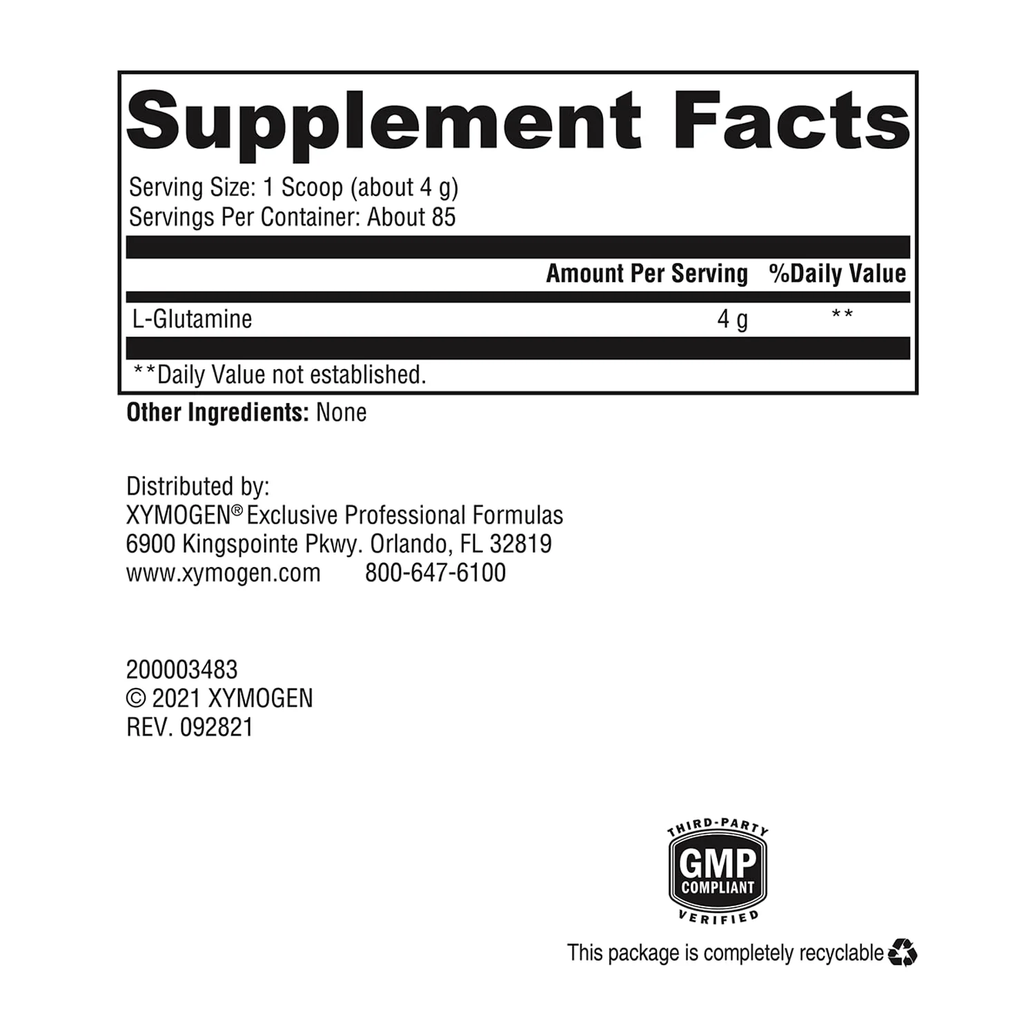 XYMOGEN L-Glutamine Powder – Cellular Health, Gut Health & Immune Support (4000mg/Serving) - Image 6