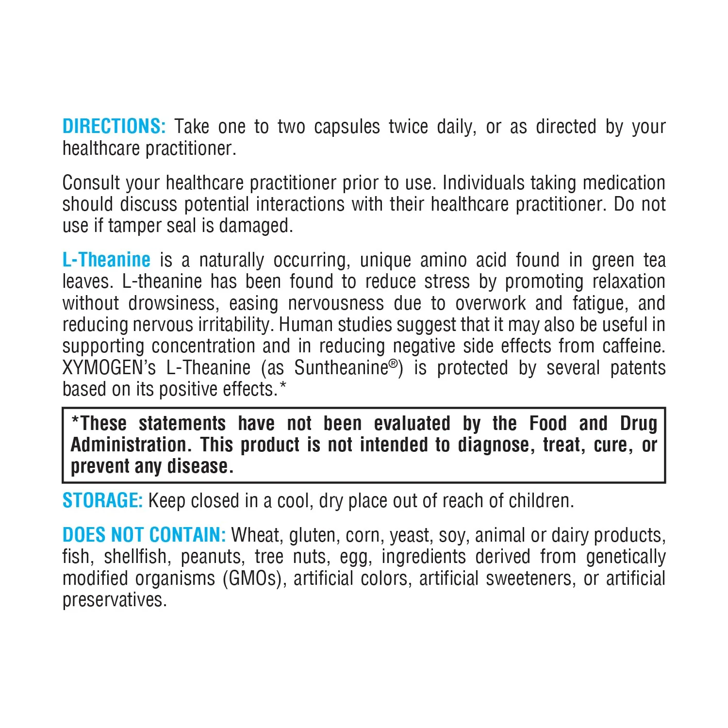 XYMOGEN L-Theanine – Suntheanine 400 mg per Serving | Calm, Relaxation & Focus - Image 15