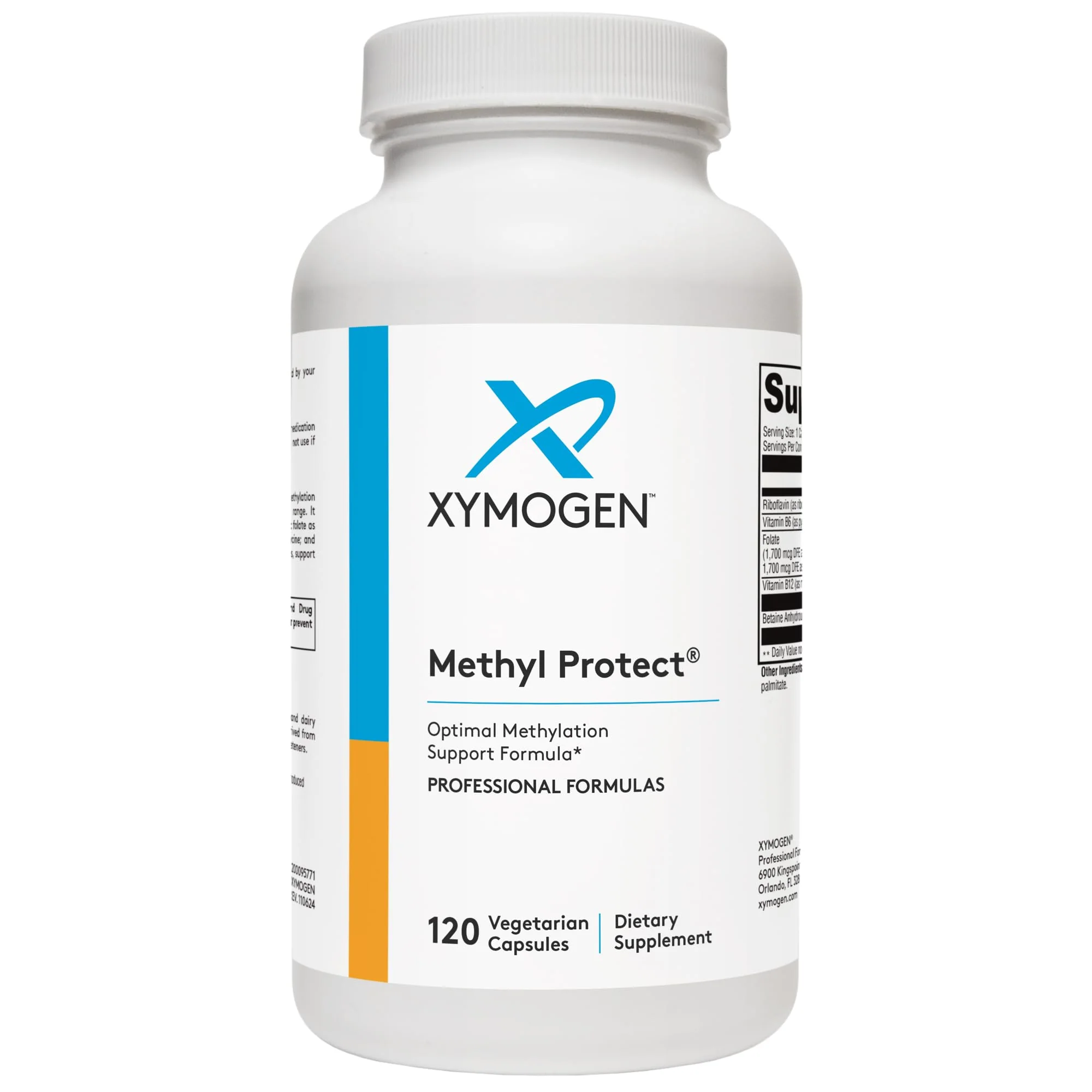 XYMOGEN Methyl Protect — Optimal Methylation Formula with Methyl Folate, Methylcobalamin B12, Riboflavin + B6 | 120 Capsules - Image 10