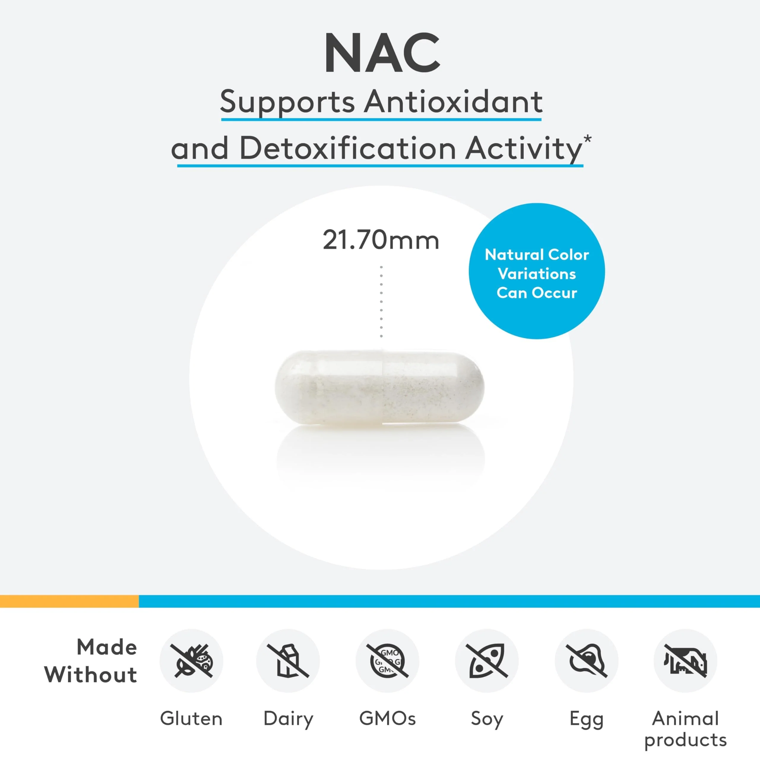 XYMOGEN N-Acetyl-Cysteine 600mg – 120 Capsules | Antioxidant & Detox Support - Image 4